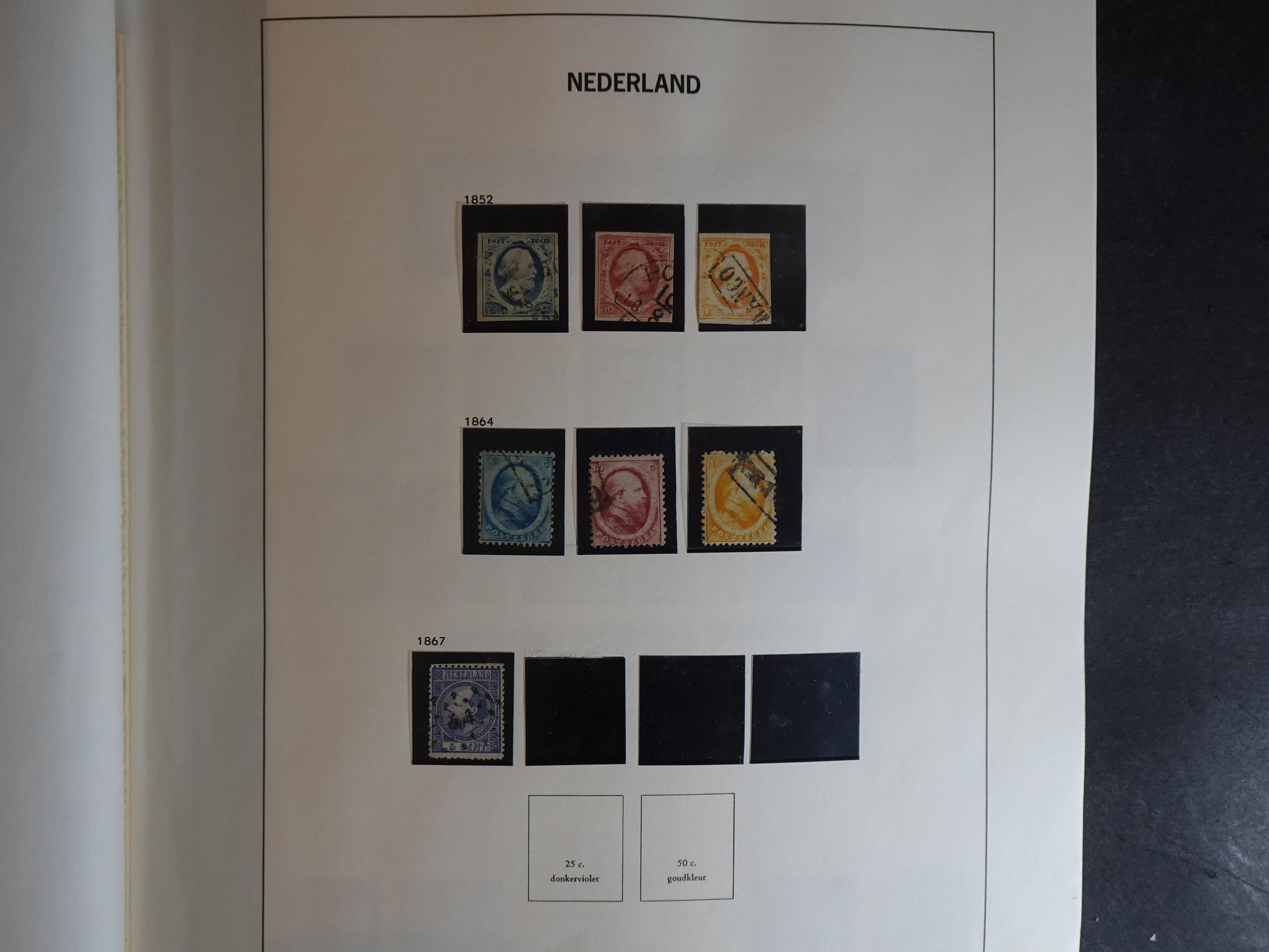 Verzameling vanaf 1852 in Davo album.