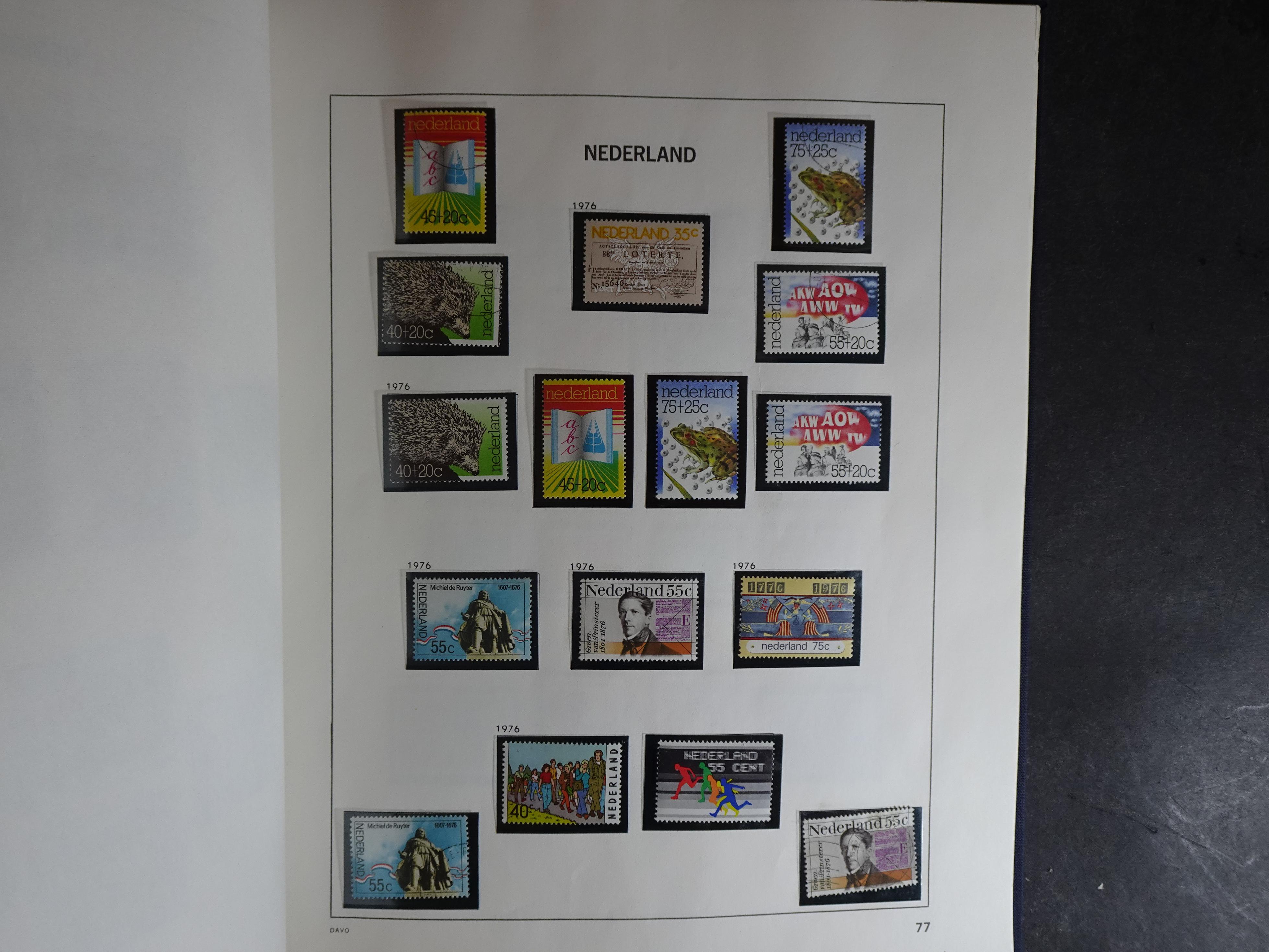 Verzameling vanaf 1852 in Davo album. 76