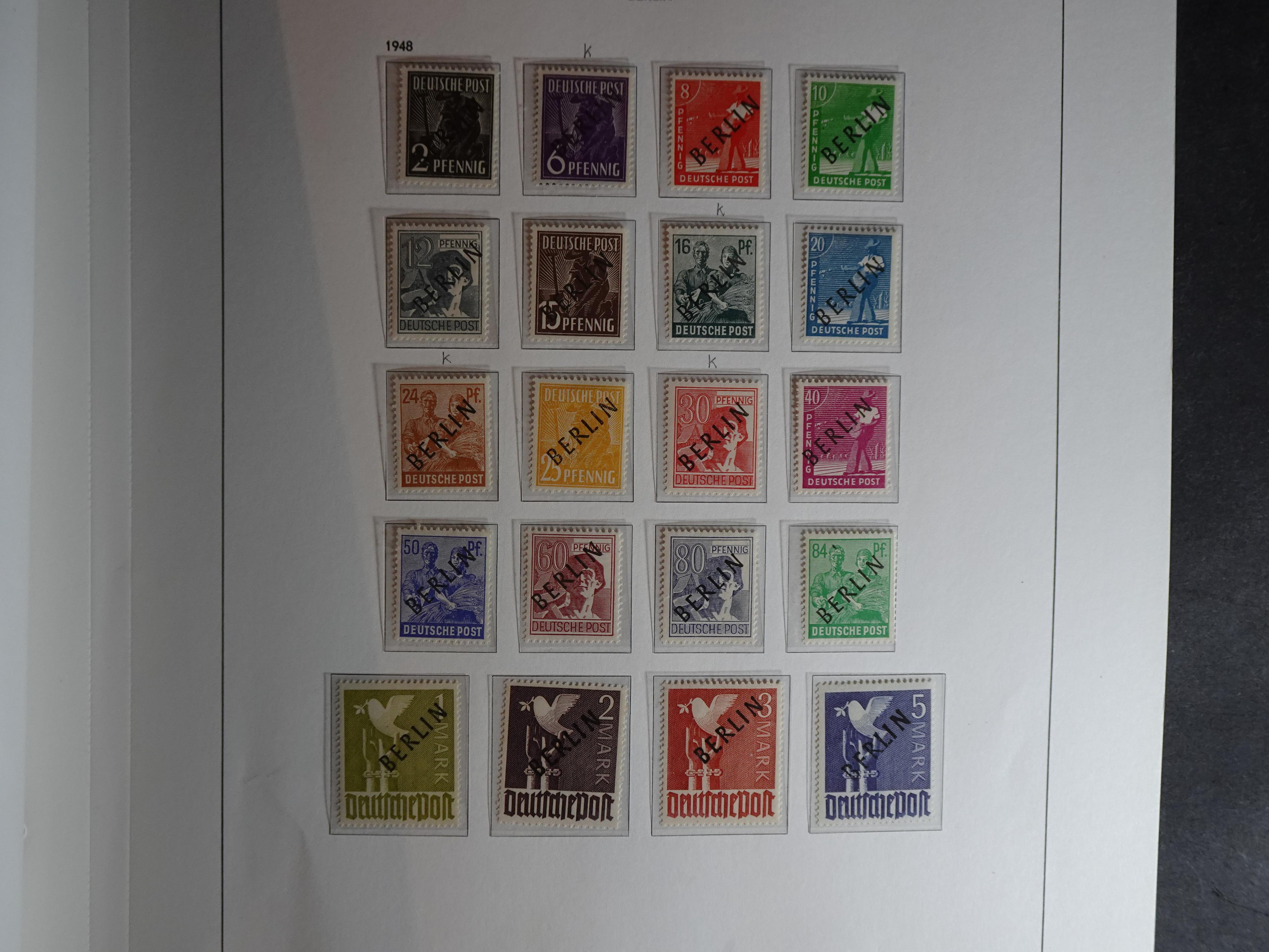 Verzameling met goed begin periode in Davo album.