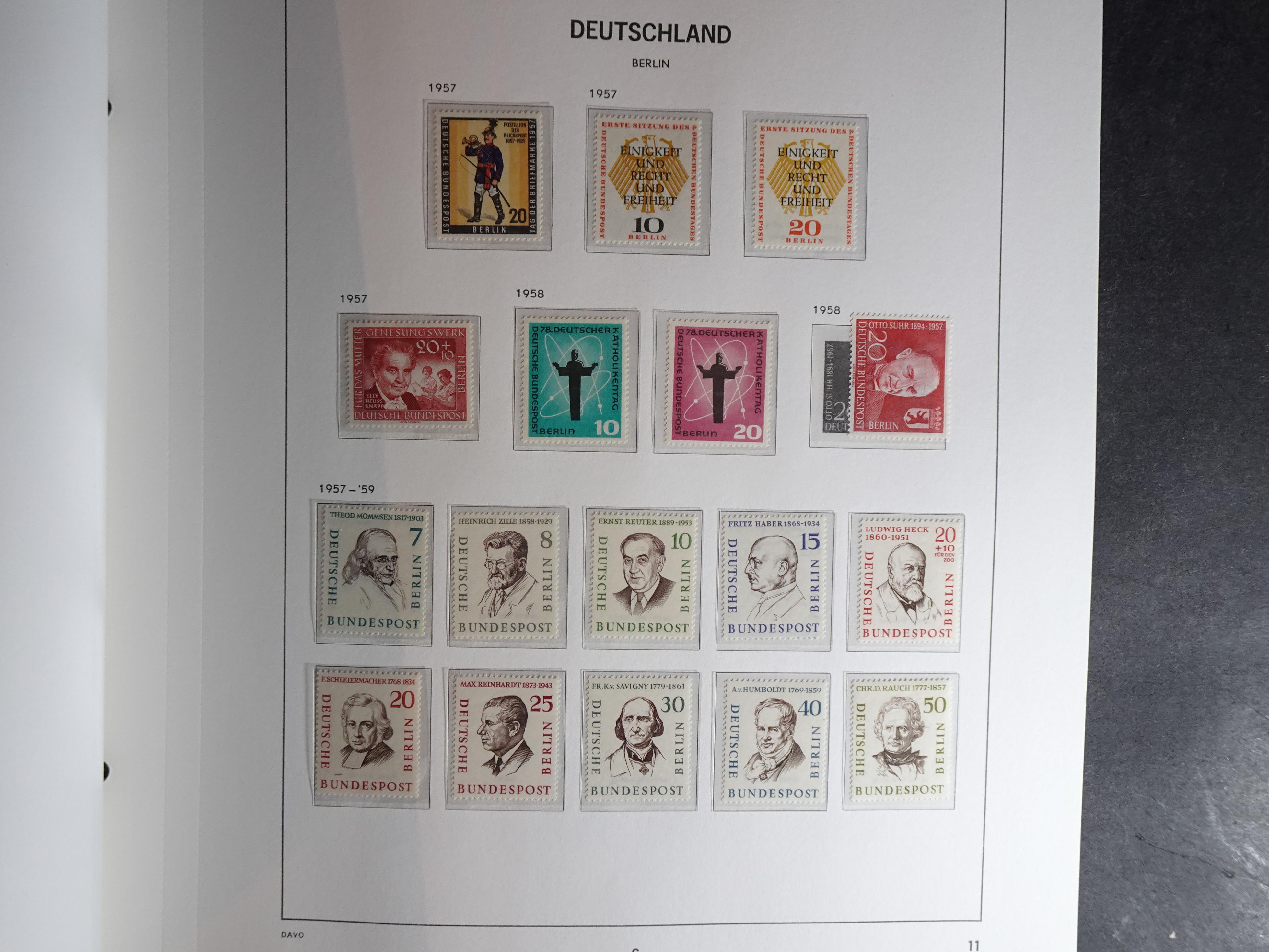 Verzameling met goed begin periode in Davo album. 11