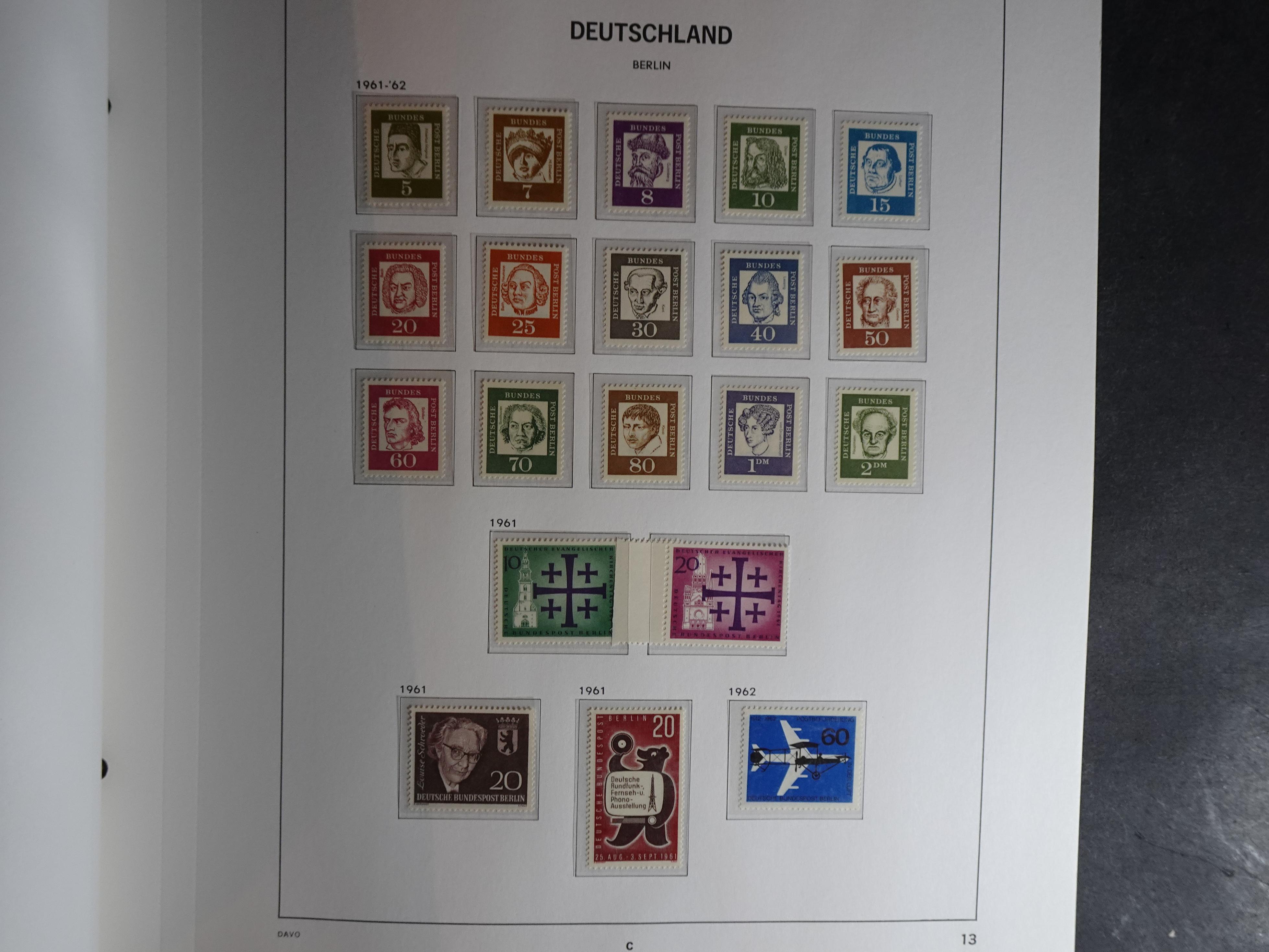 Verzameling met goed begin periode in Davo album. 13