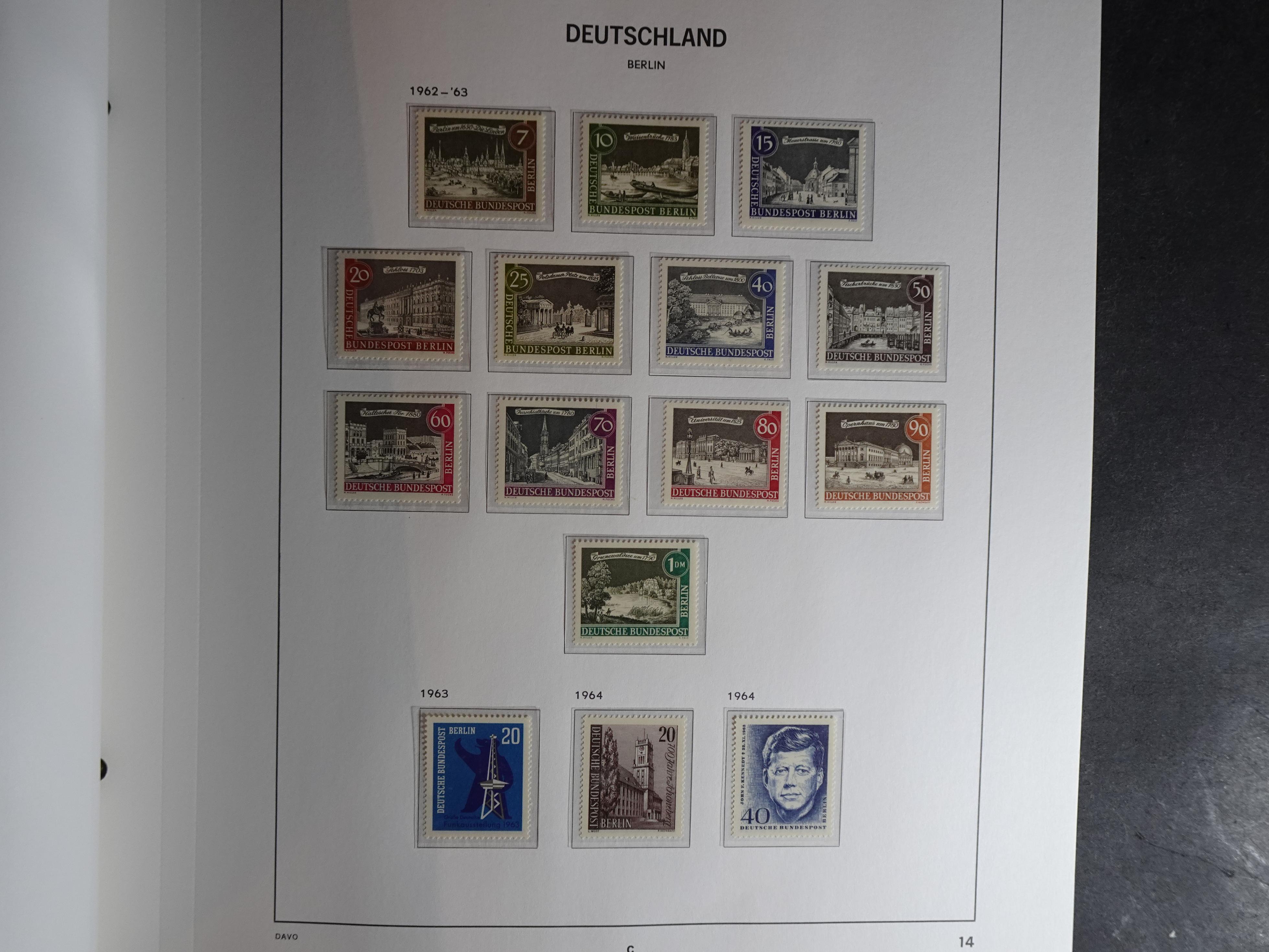 Verzameling met goed begin periode in Davo album. 14