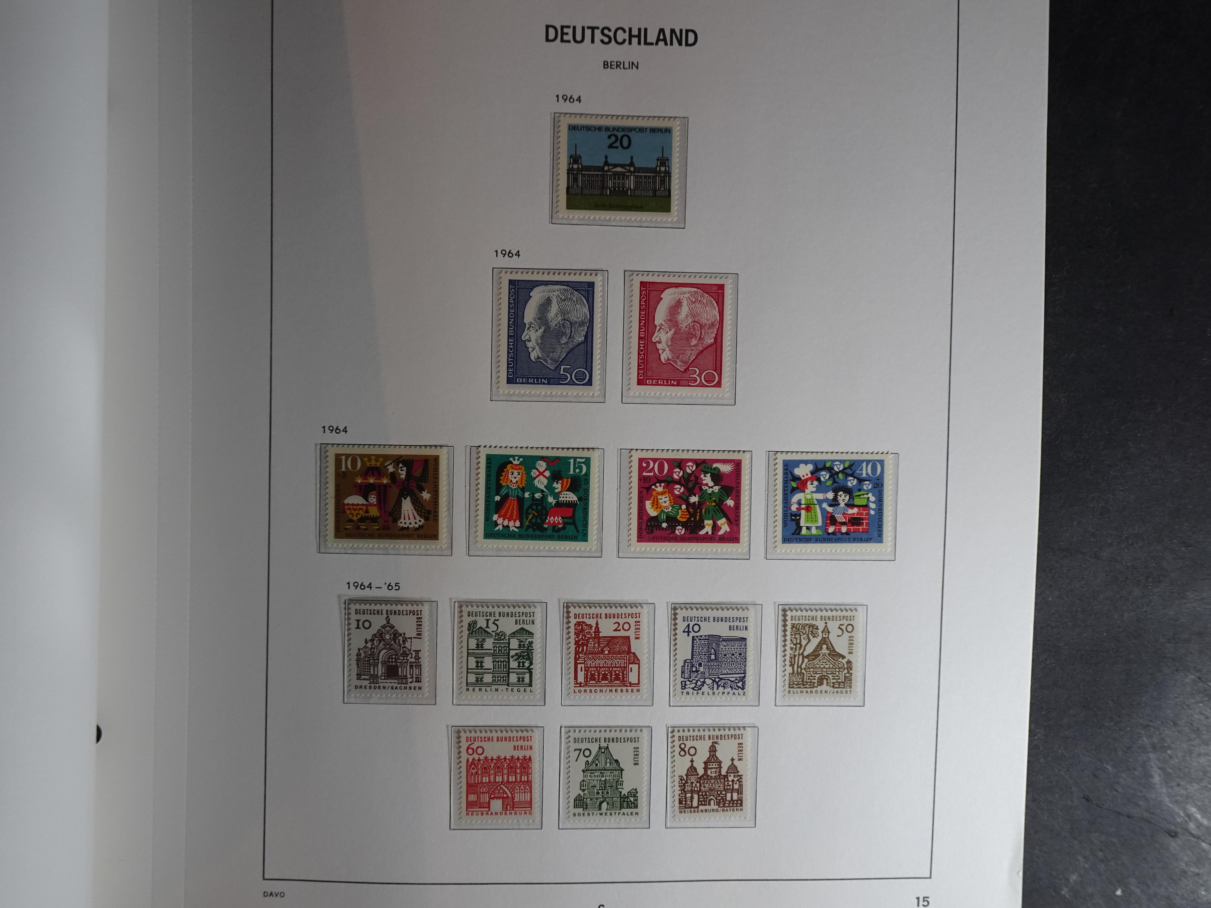 Verzameling met goed begin periode in Davo album. 15