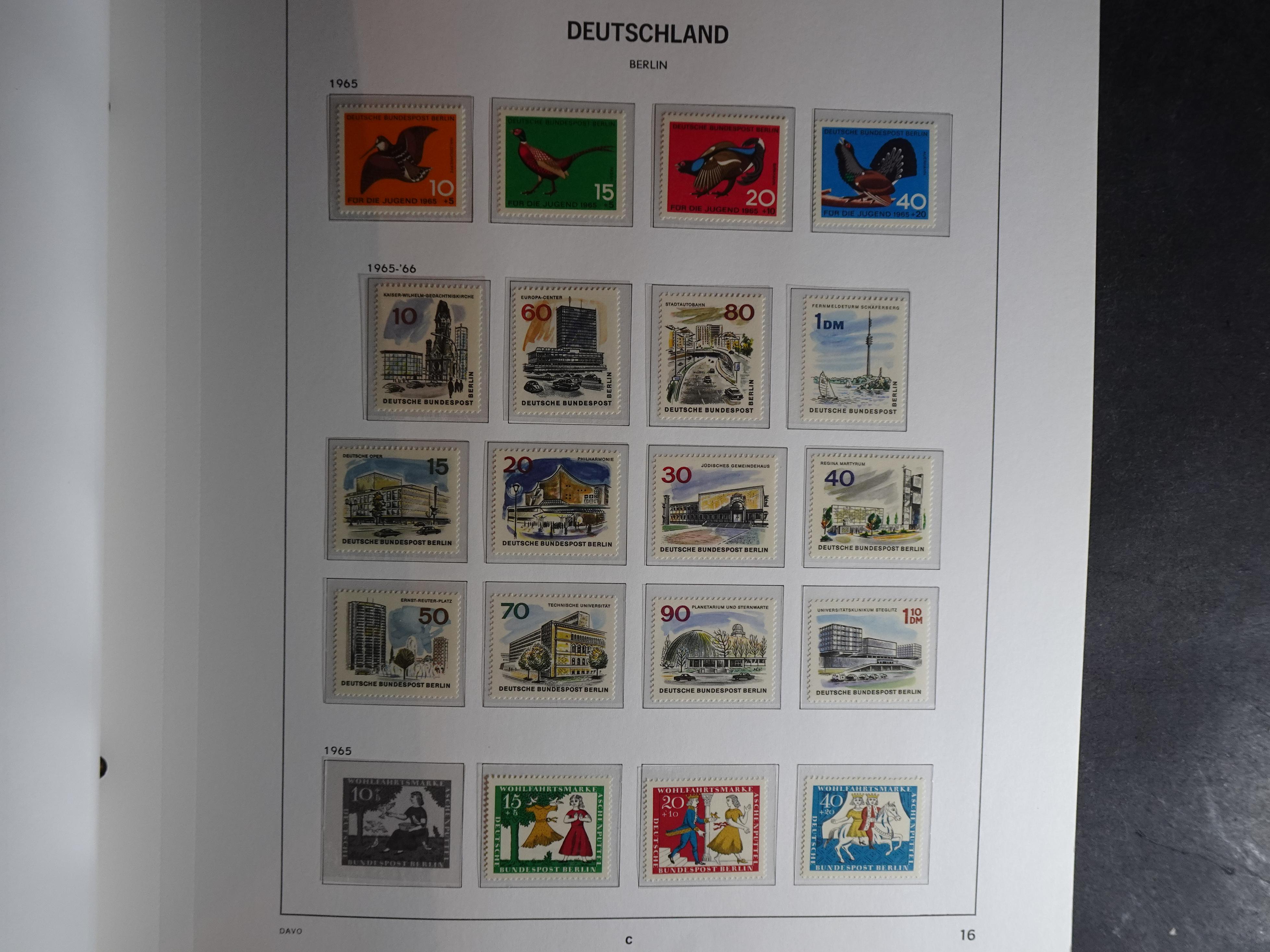 Verzameling met goed begin periode in Davo album. 16