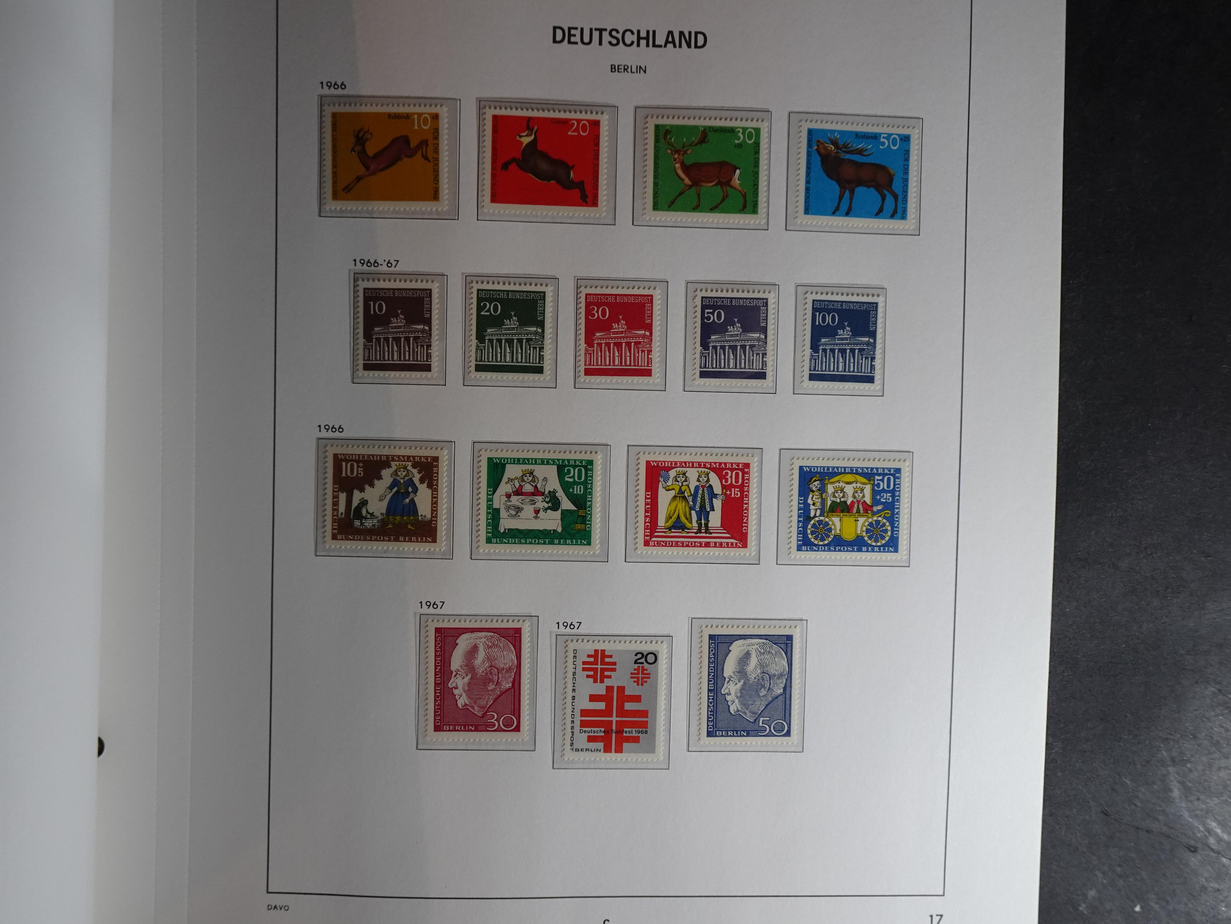 Verzameling met goed begin periode in Davo album. 17