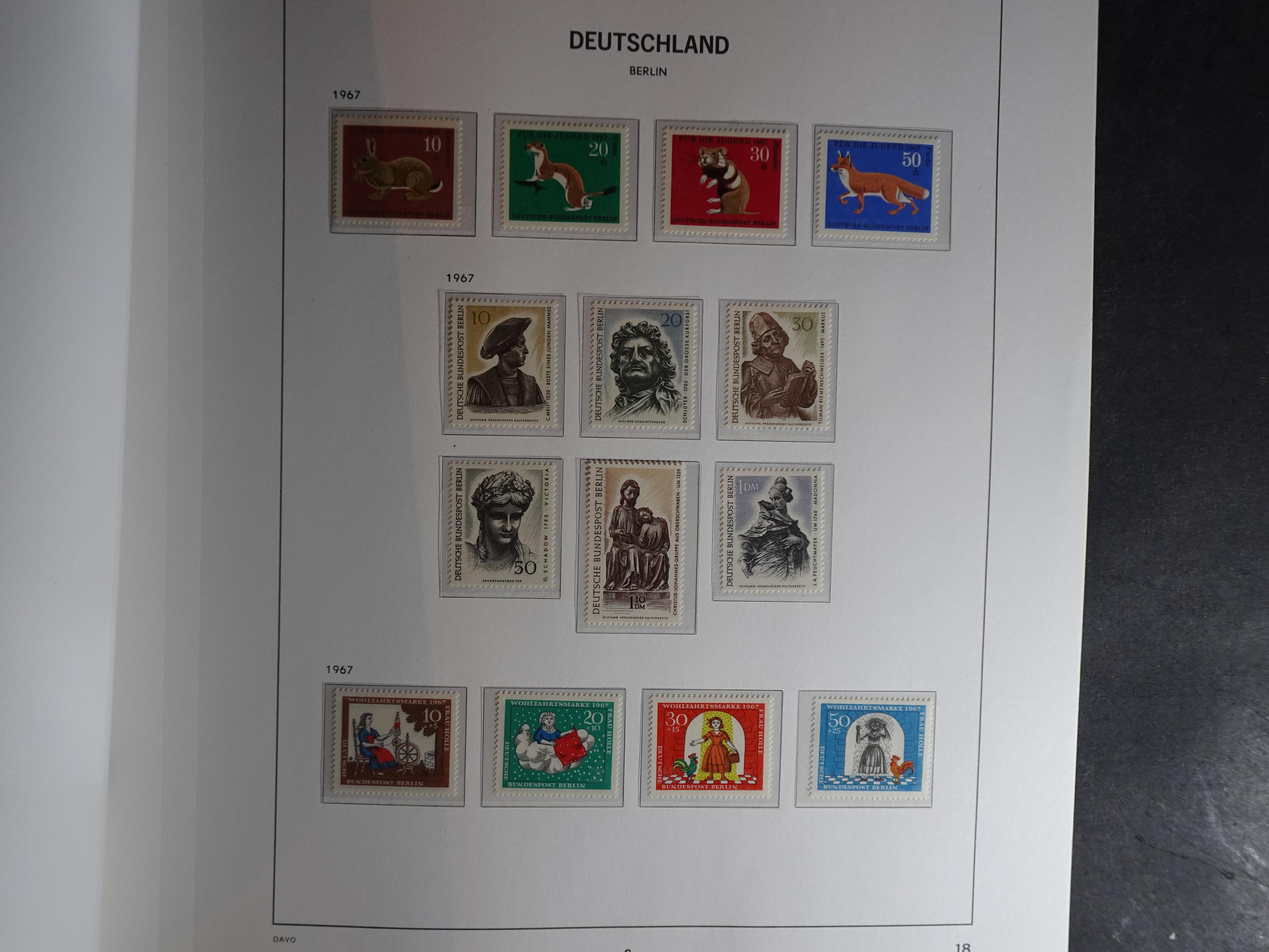 Verzameling met goed begin periode in Davo album. 18