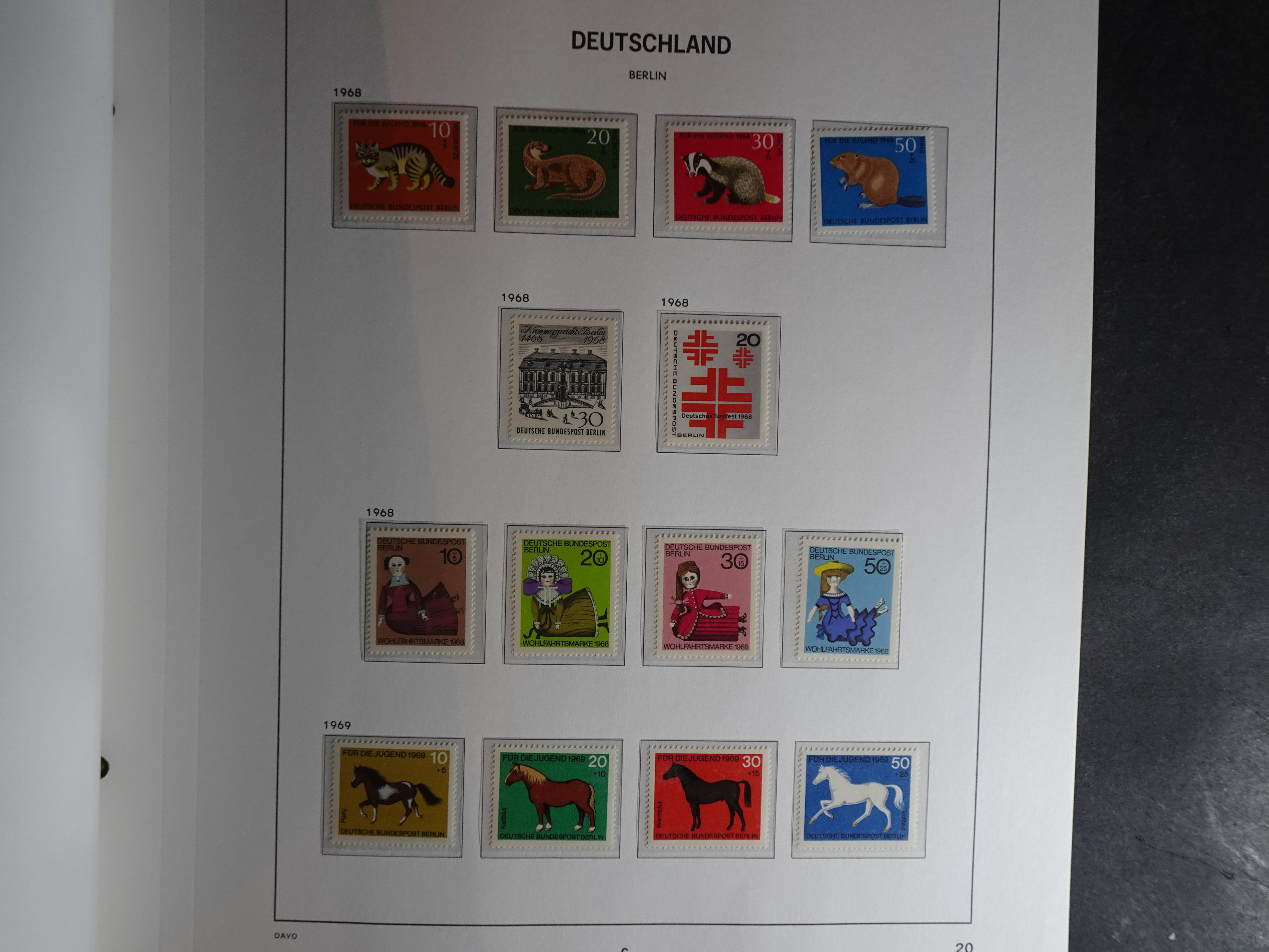 Verzameling met goed begin periode in Davo album. 20