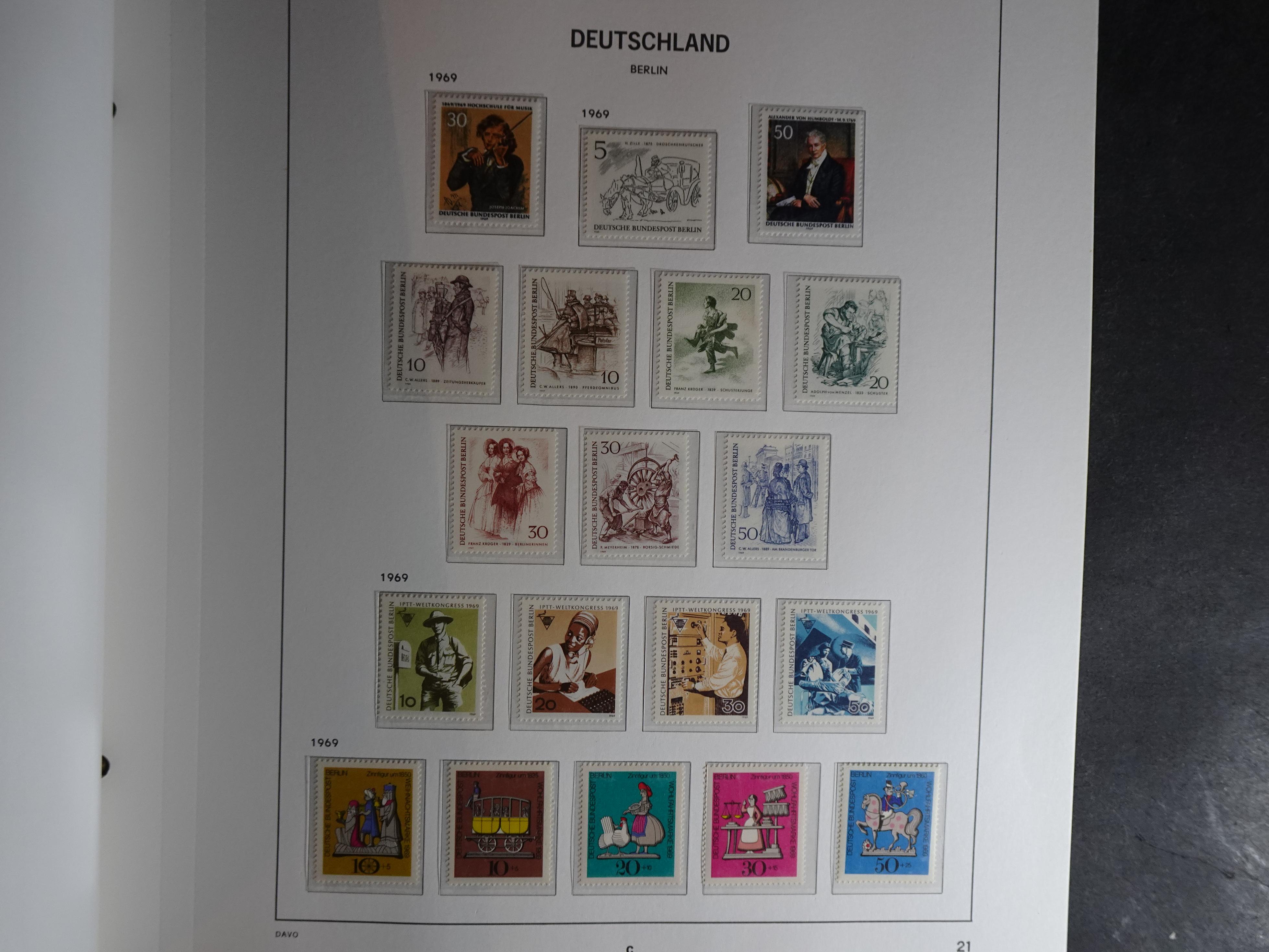 Verzameling met goed begin periode in Davo album. 21