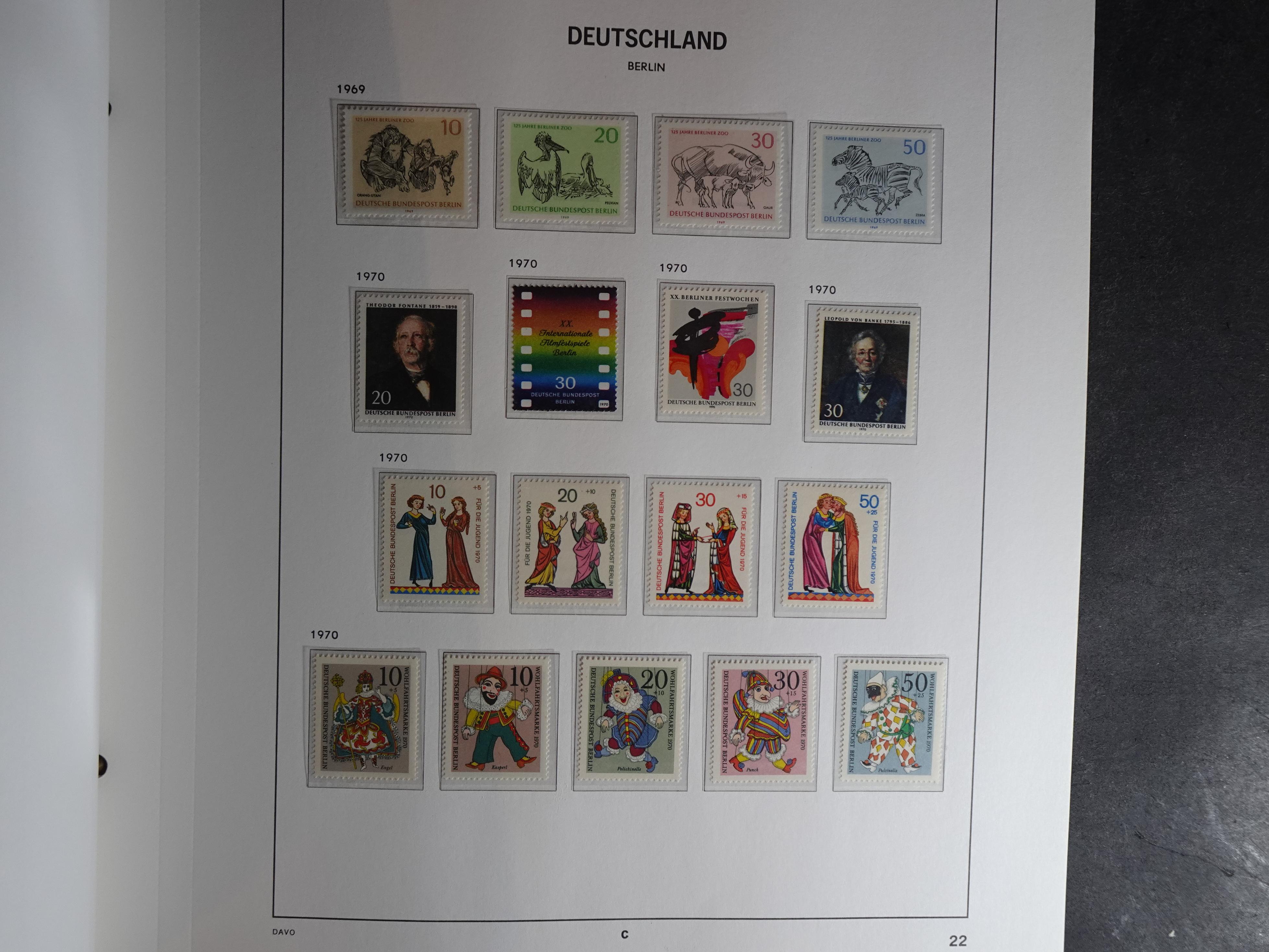 Verzameling met goed begin periode in Davo album. 22