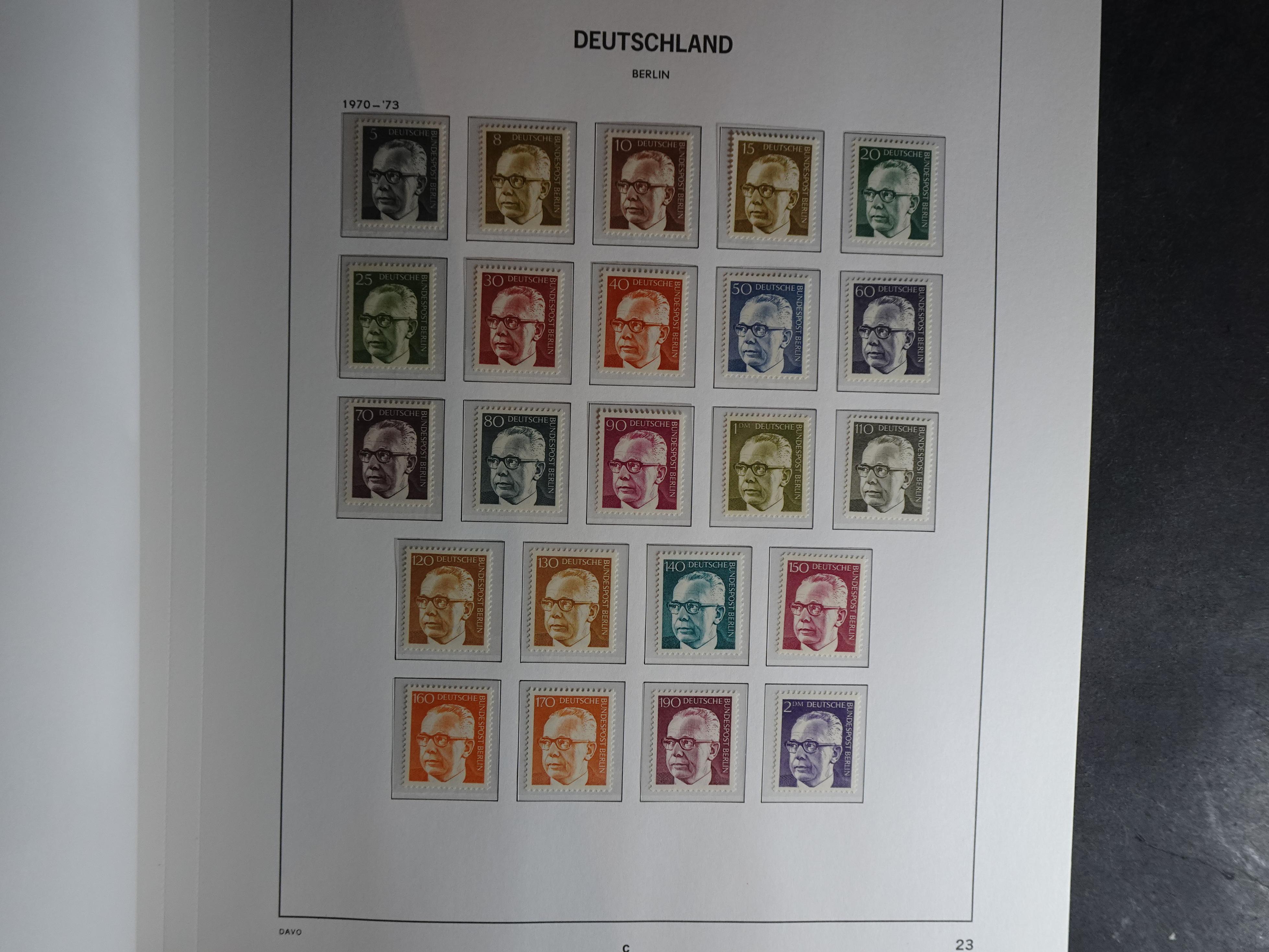 Verzameling met goed begin periode in Davo album. 23