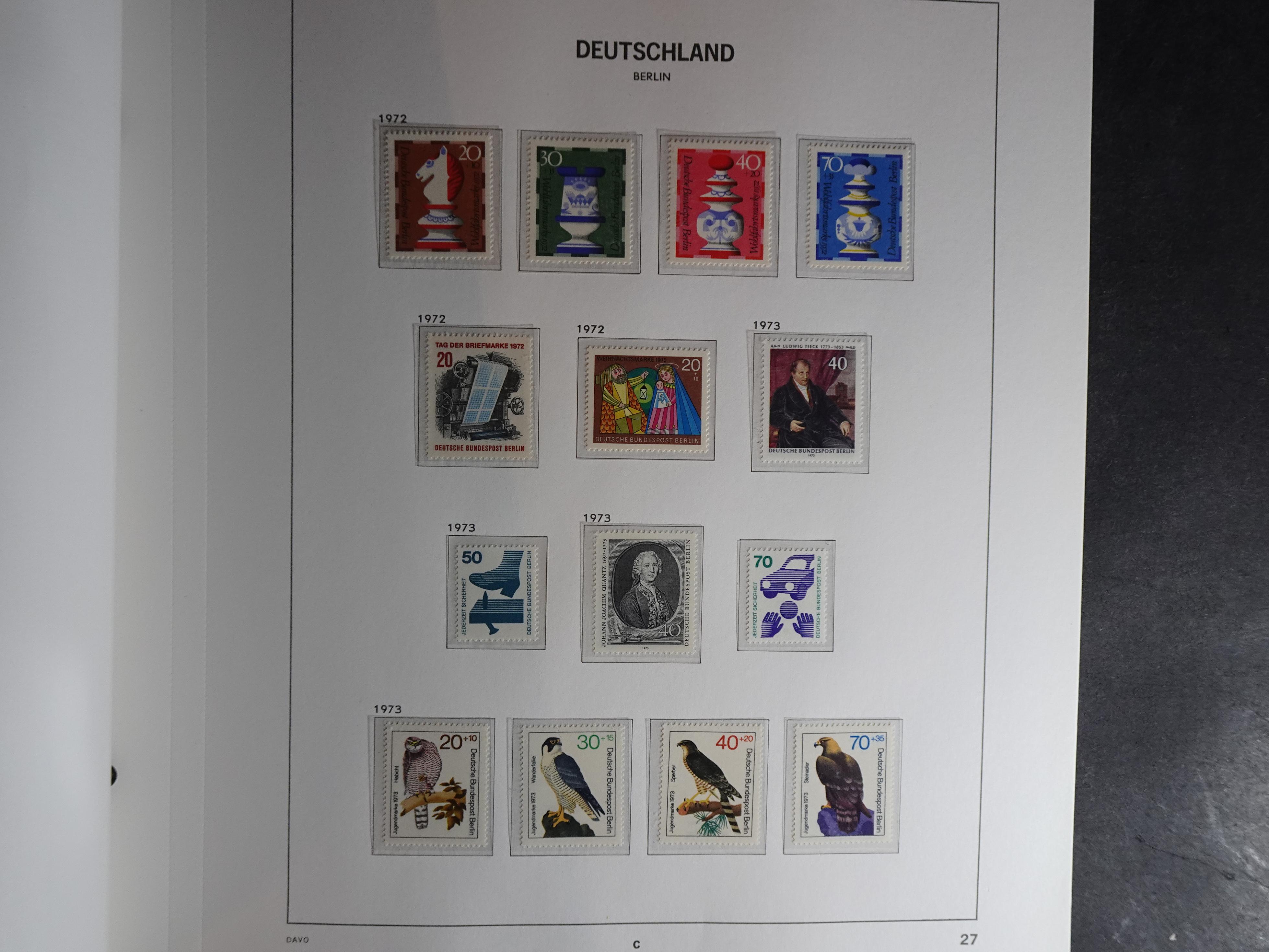 Verzameling met goed begin periode in Davo album. 27