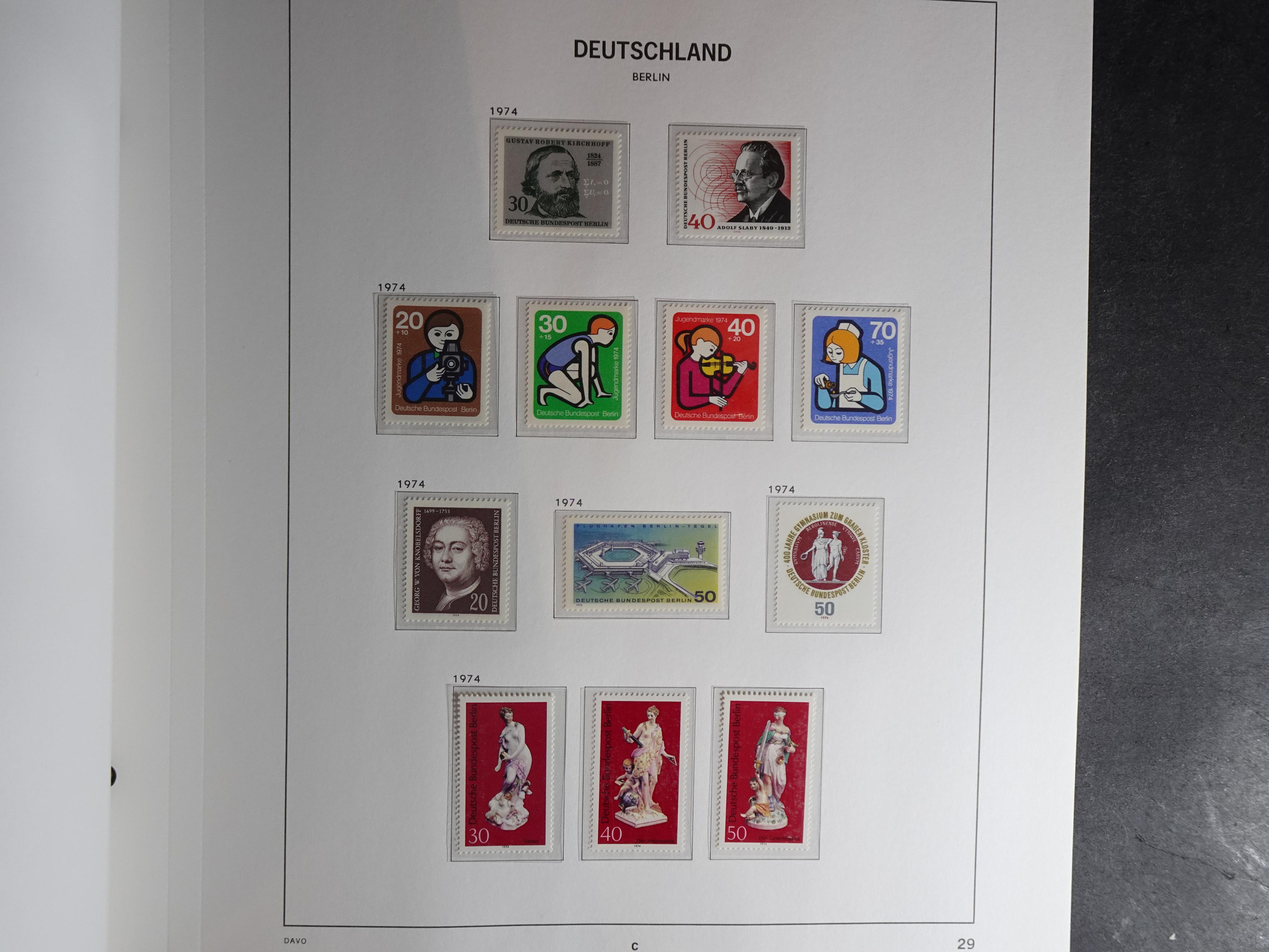 Verzameling met goed begin periode in Davo album. 29