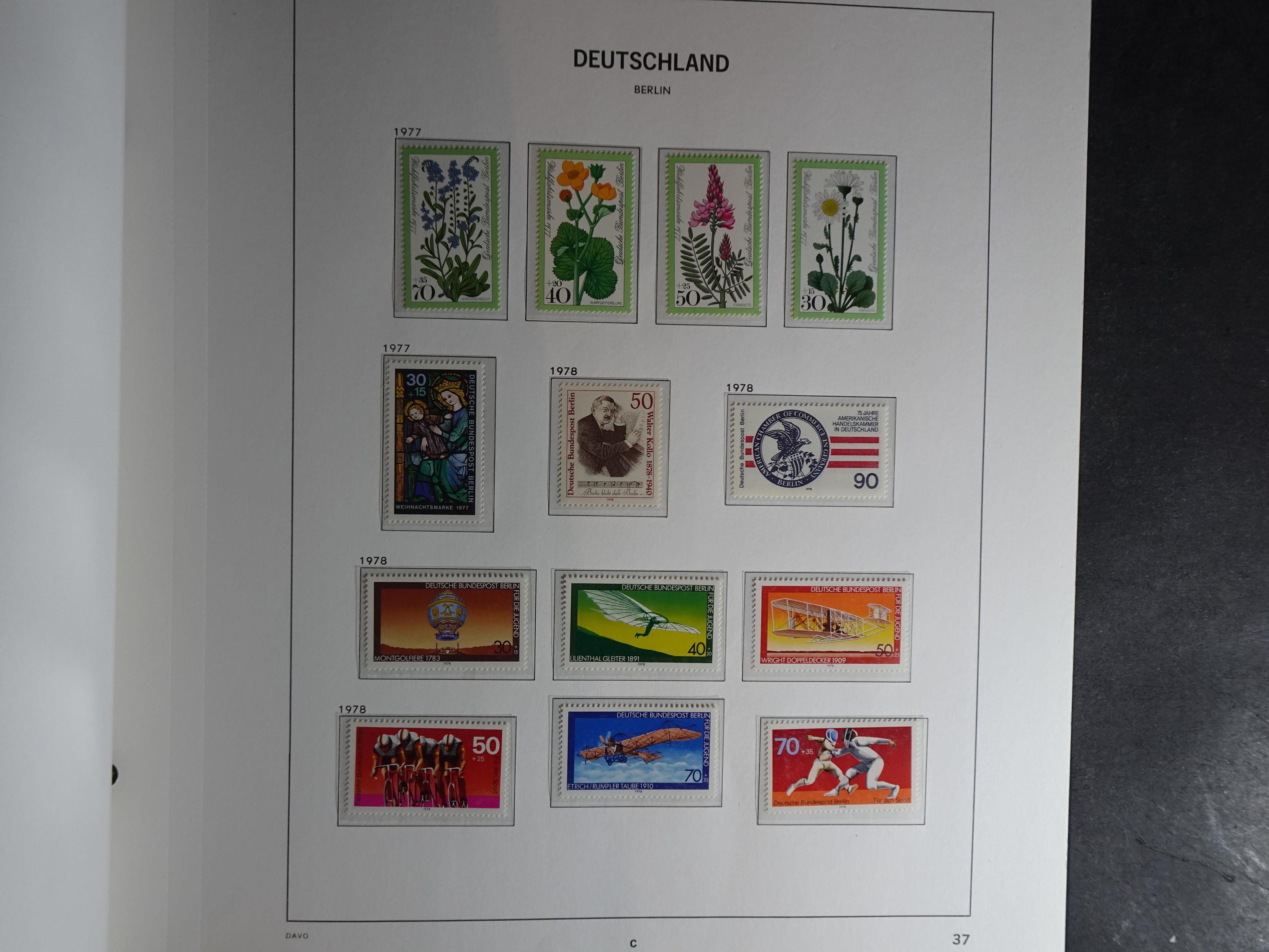 Verzameling met goed begin periode in Davo album. 37