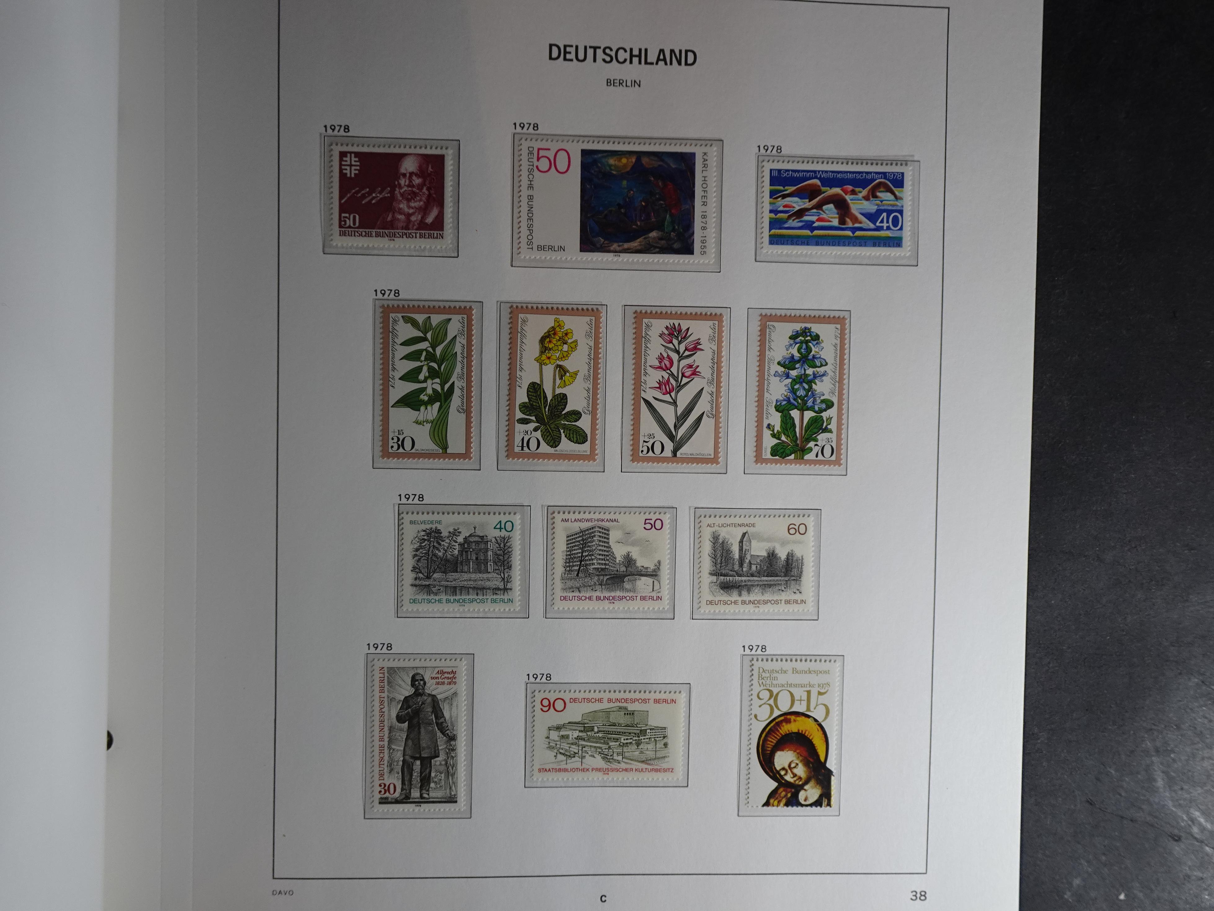 Verzameling met goed begin periode in Davo album. 38