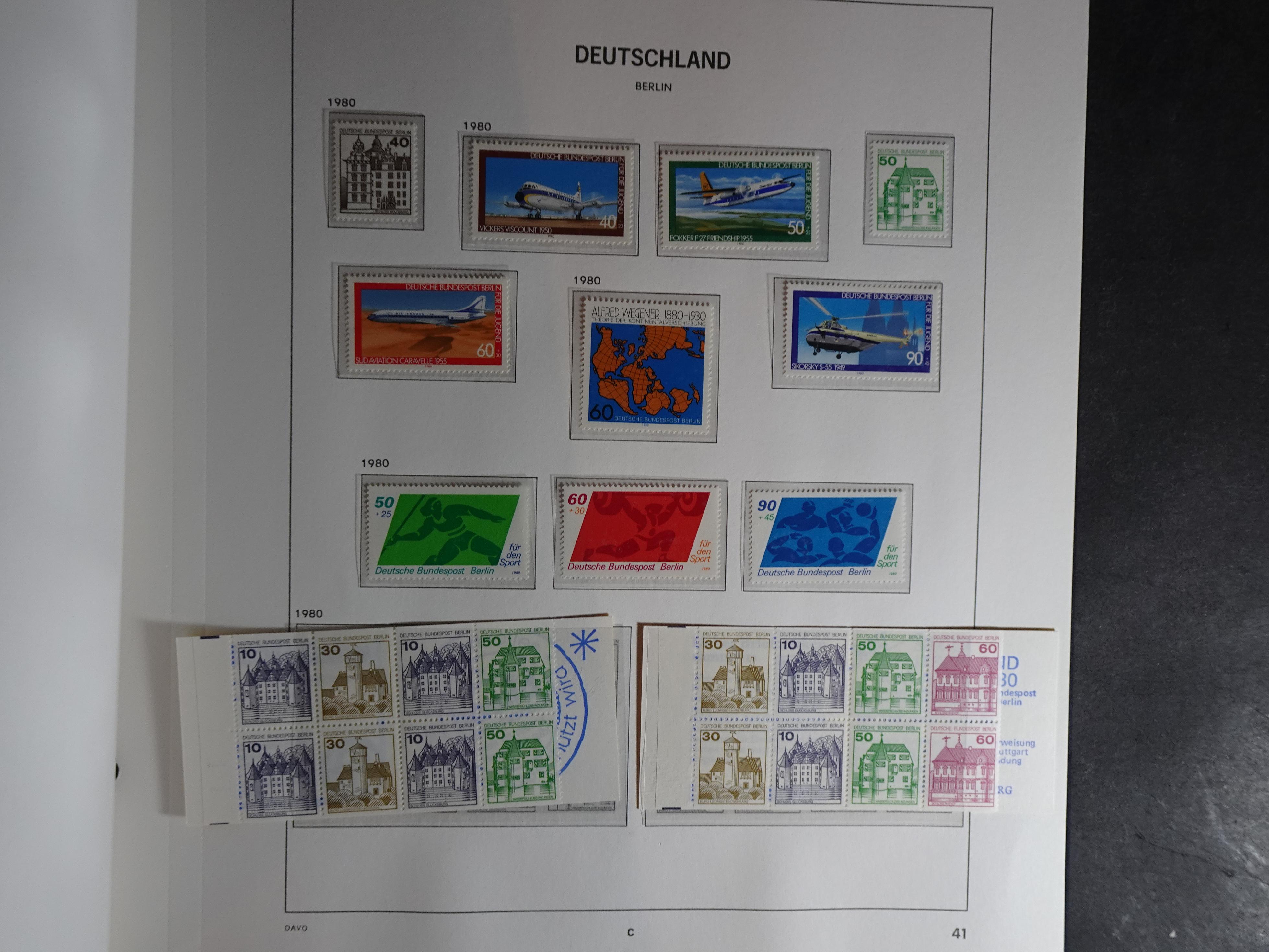 Verzameling met goed begin periode in Davo album. 41