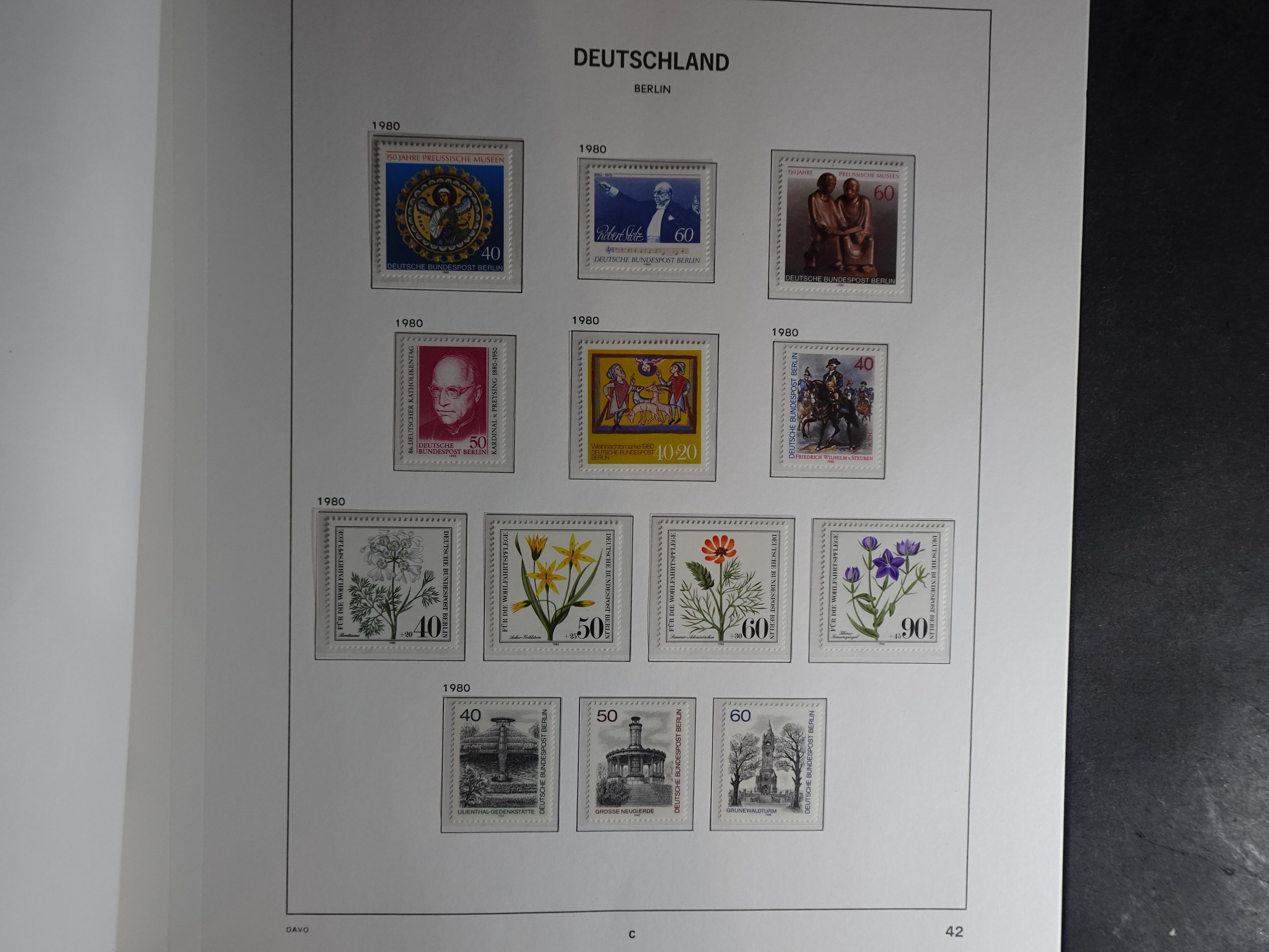 Verzameling met goed begin periode in Davo album. 42