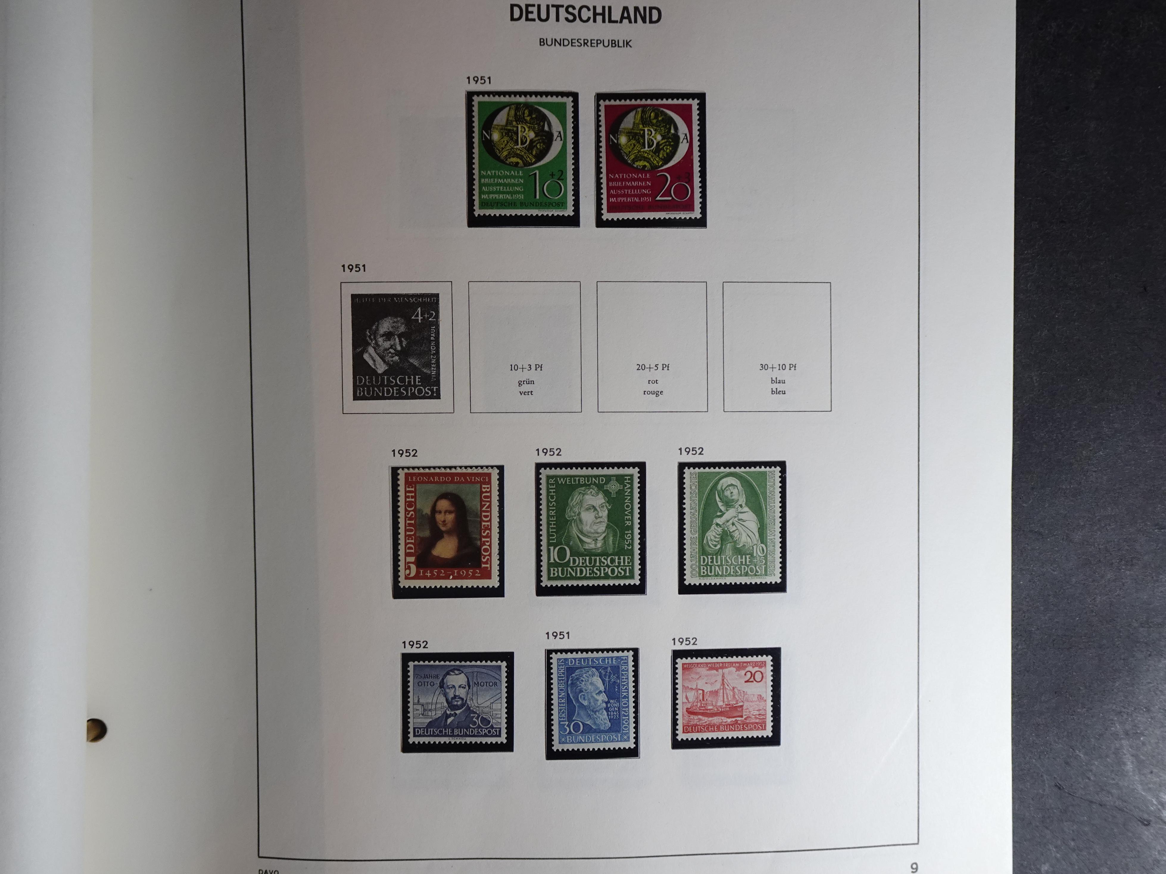 Verzameling vanaf 1949 in Davo album met prima begin periode onder andere Posthoornserie ongebruikt. 3