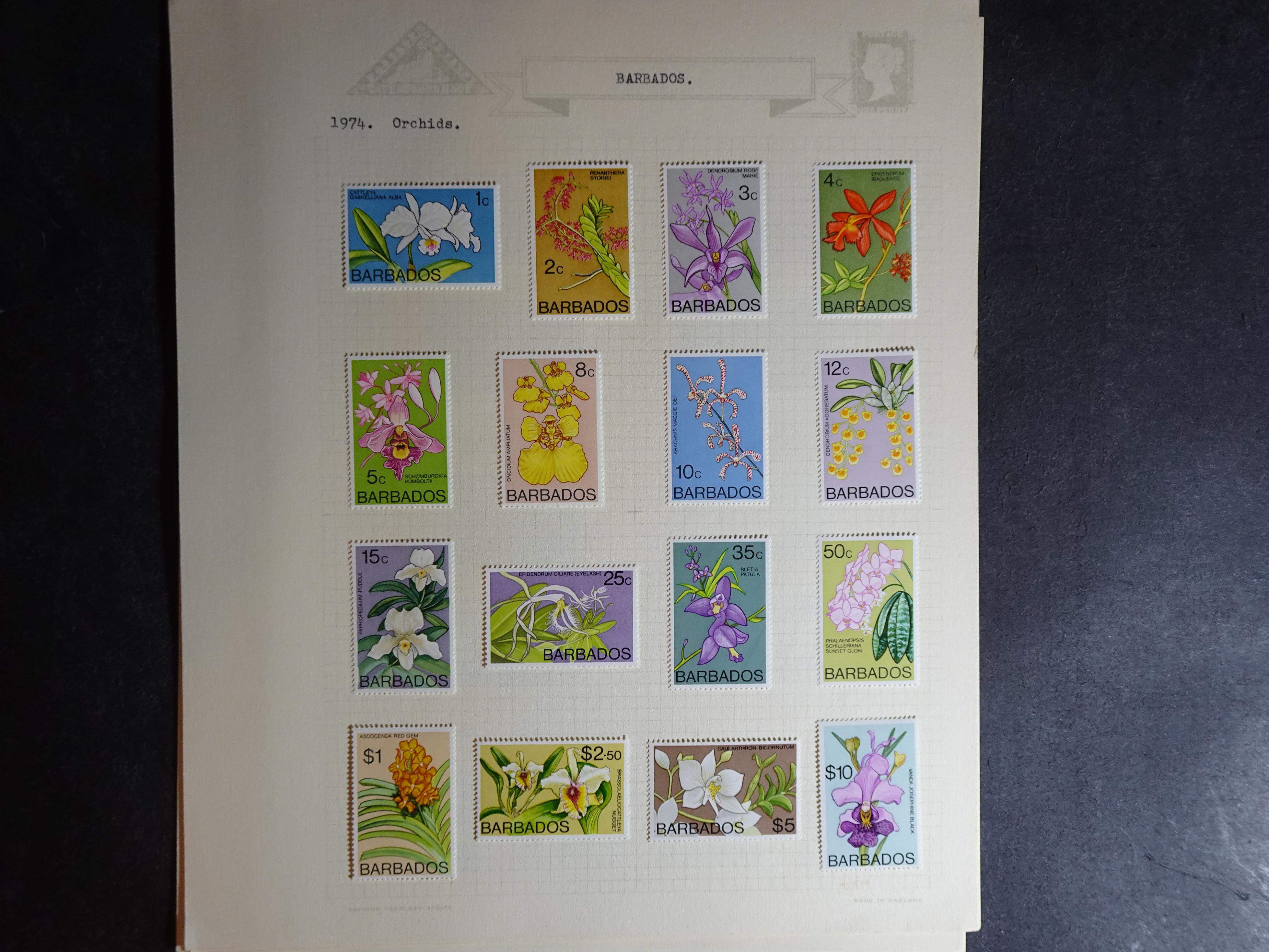 Verzameling 1882 - 1977 op blanco album bladen in Klemband. 30