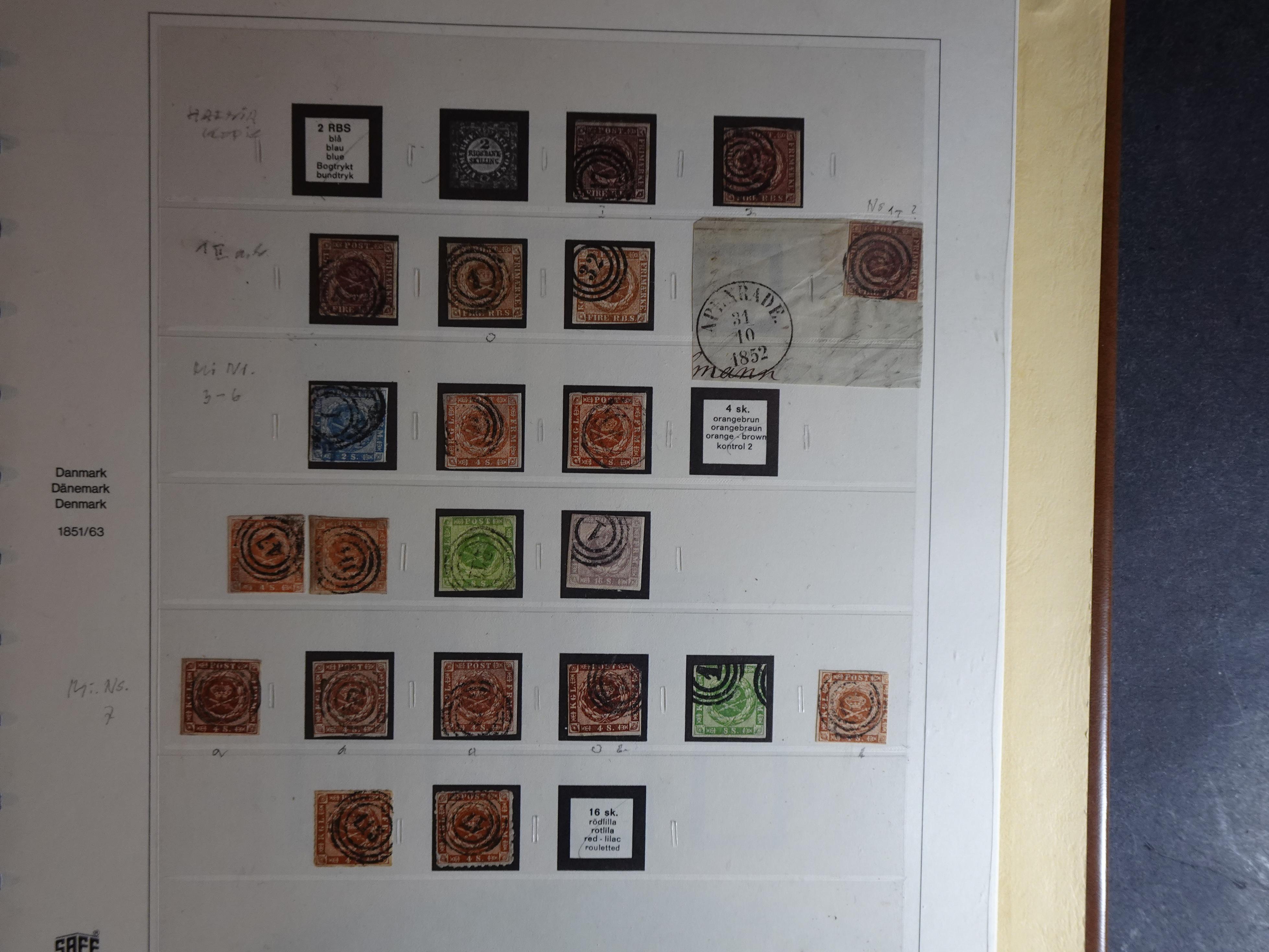 Verzameling 1851 - 1960 in Safe album incl. doubletten, flink cat waarde.