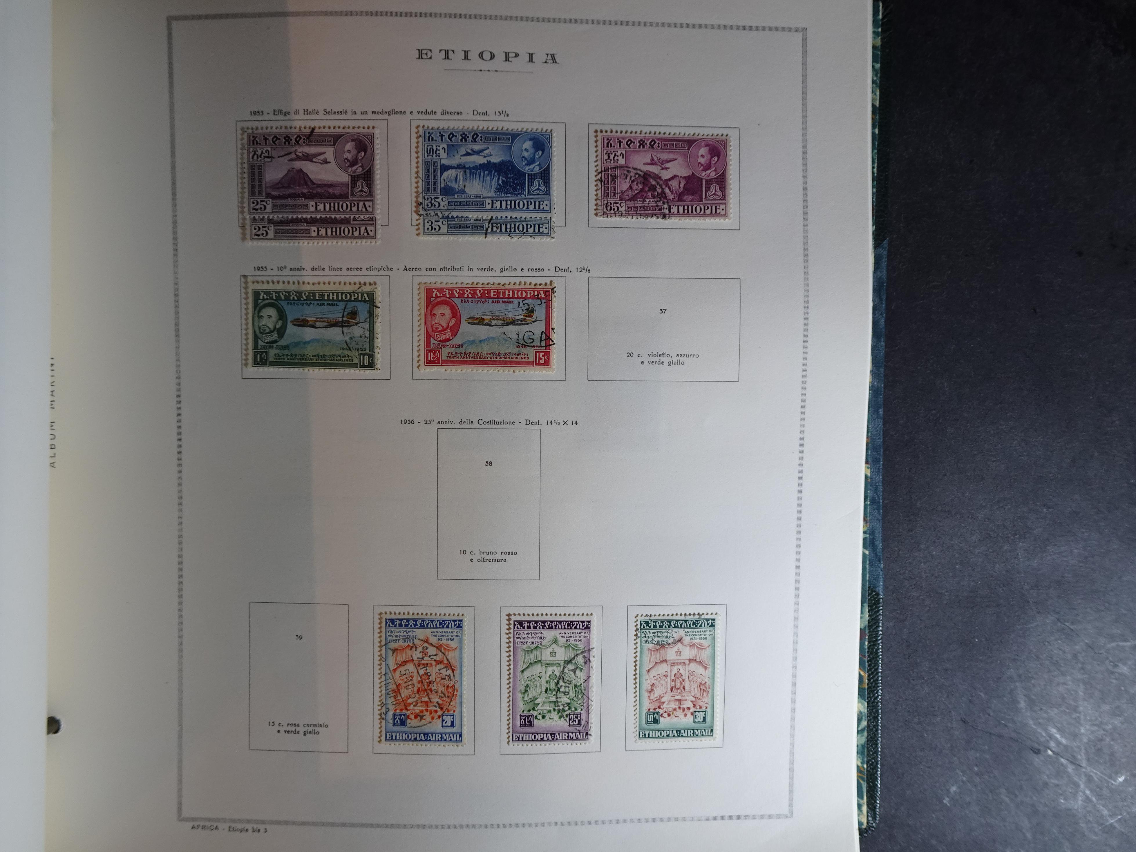 Verzameling in Marini album met Ethiopië, Ghana  Libië, Somalië en Sudan, leuke koop met veel motief. 15