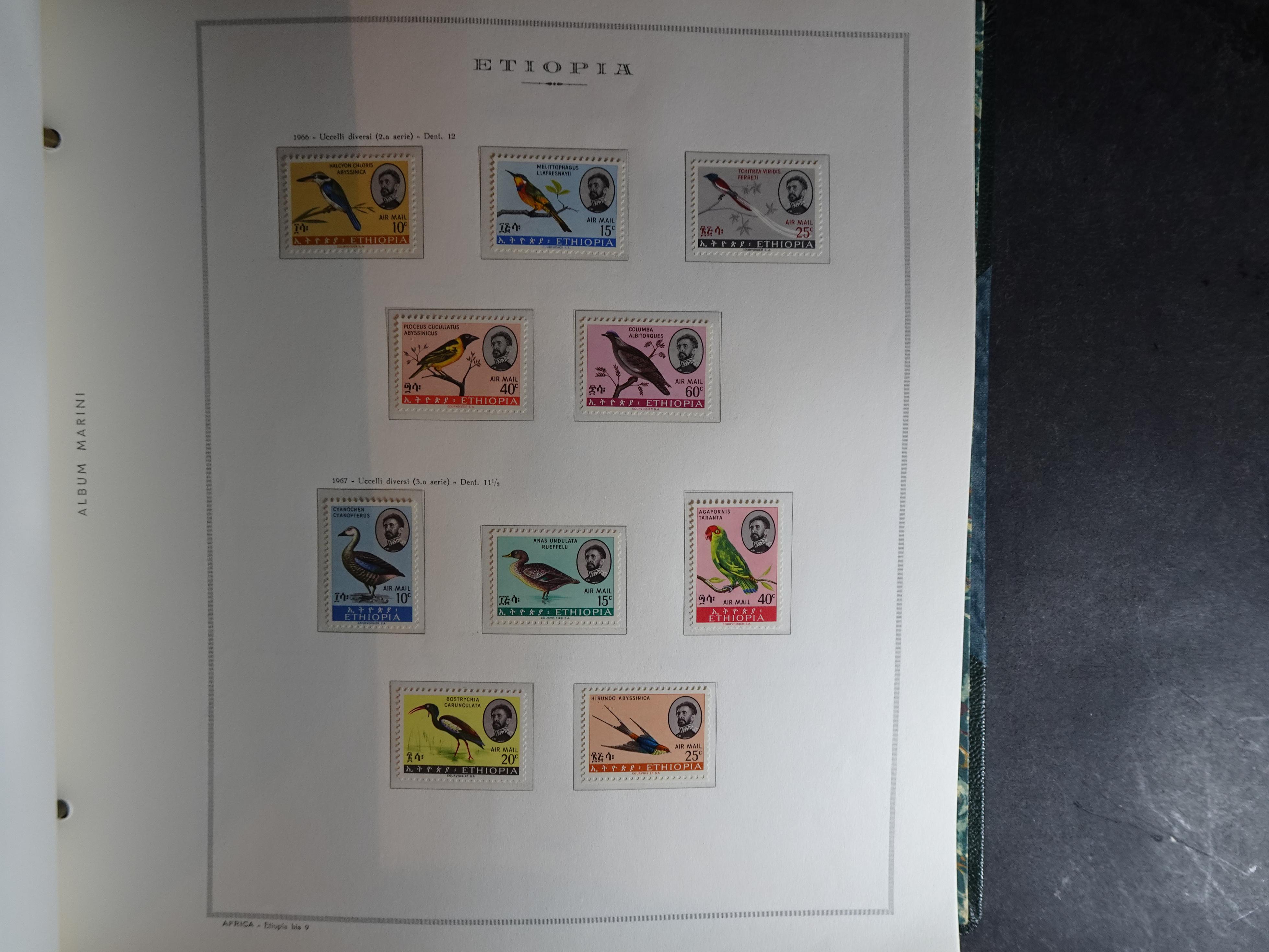 Verzameling in Marini album met Ethiopië, Ghana  Libië, Somalië en Sudan, leuke koop met veel motief. 21