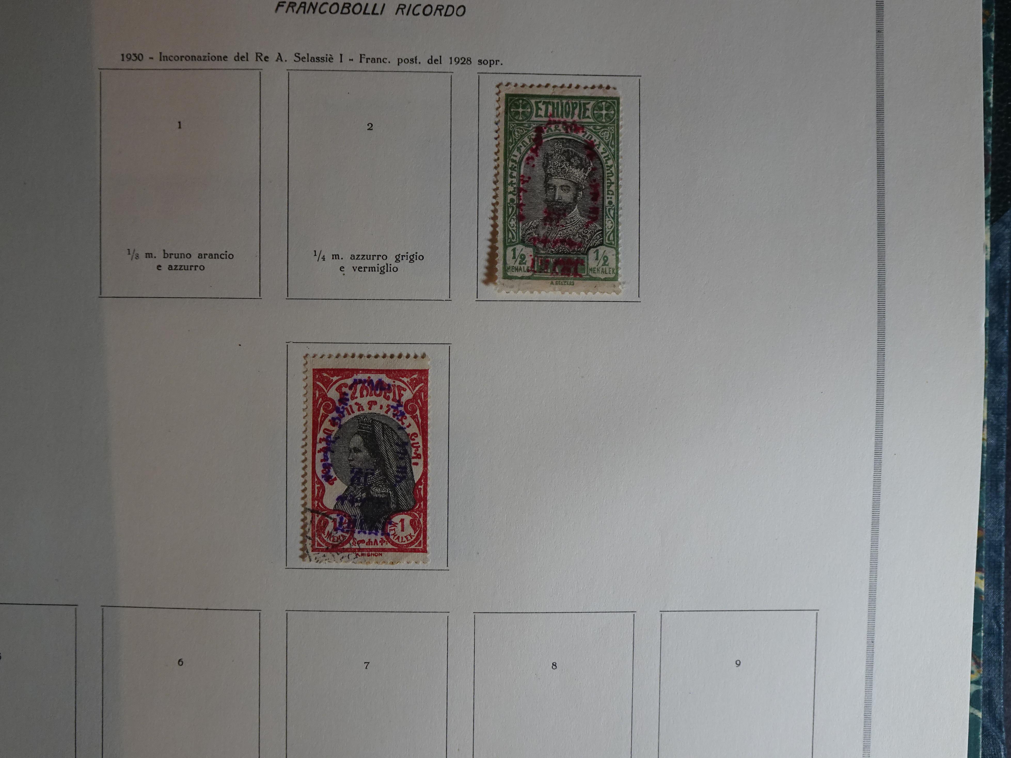 Verzameling in Marini album met Ethiopië, Ghana  Libië, Somalië en Sudan, leuke koop met veel motief. 22