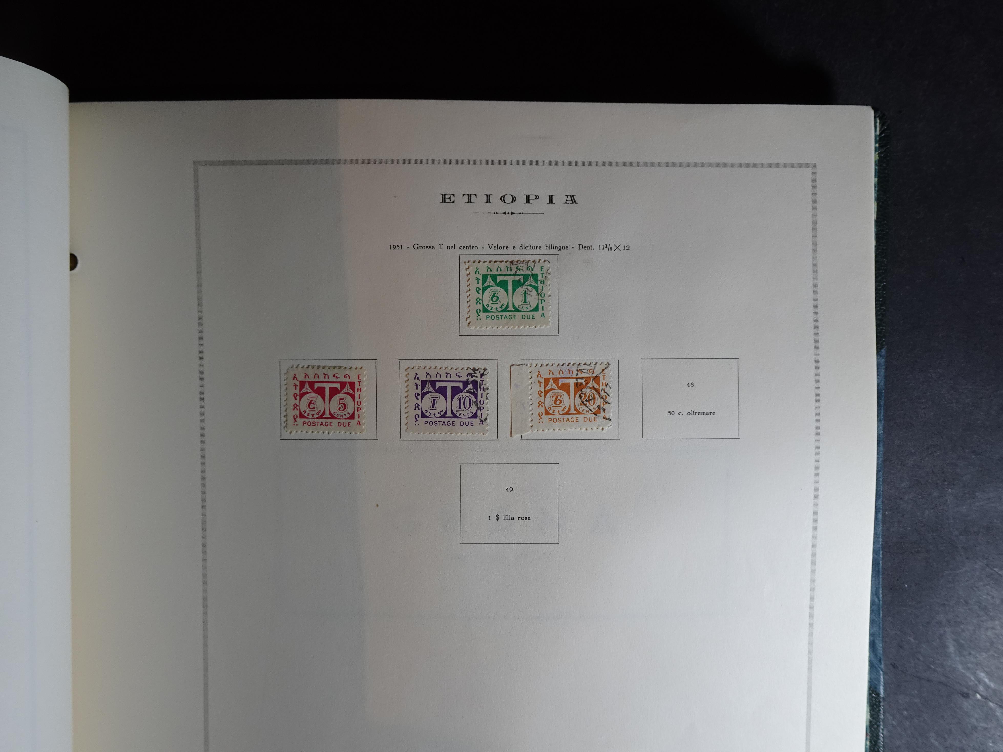 Verzameling in Marini album met Ethiopië, Ghana  Libië, Somalië en Sudan, leuke koop met veel motief. 26