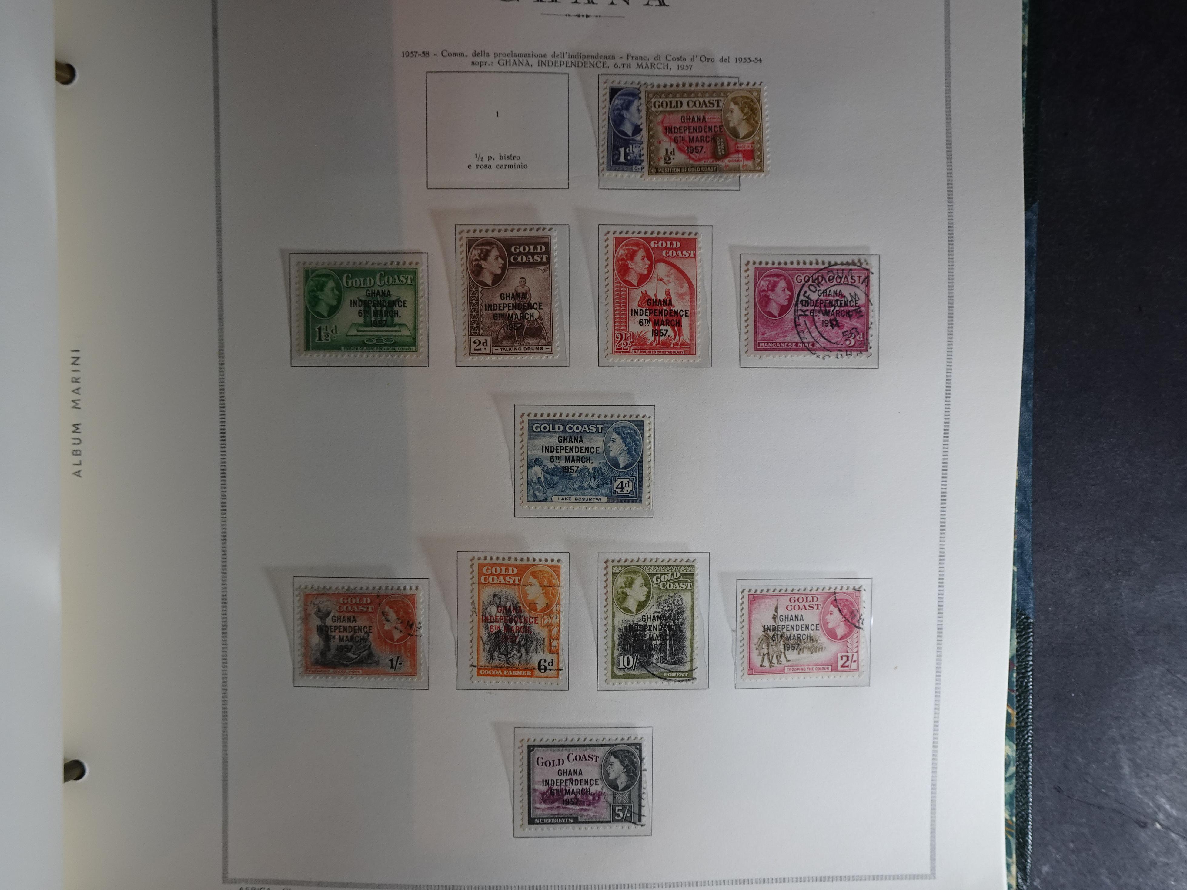 Verzameling in Marini album met Ethiopië, Ghana  Libië, Somalië en Sudan, leuke koop met veel motief. 27