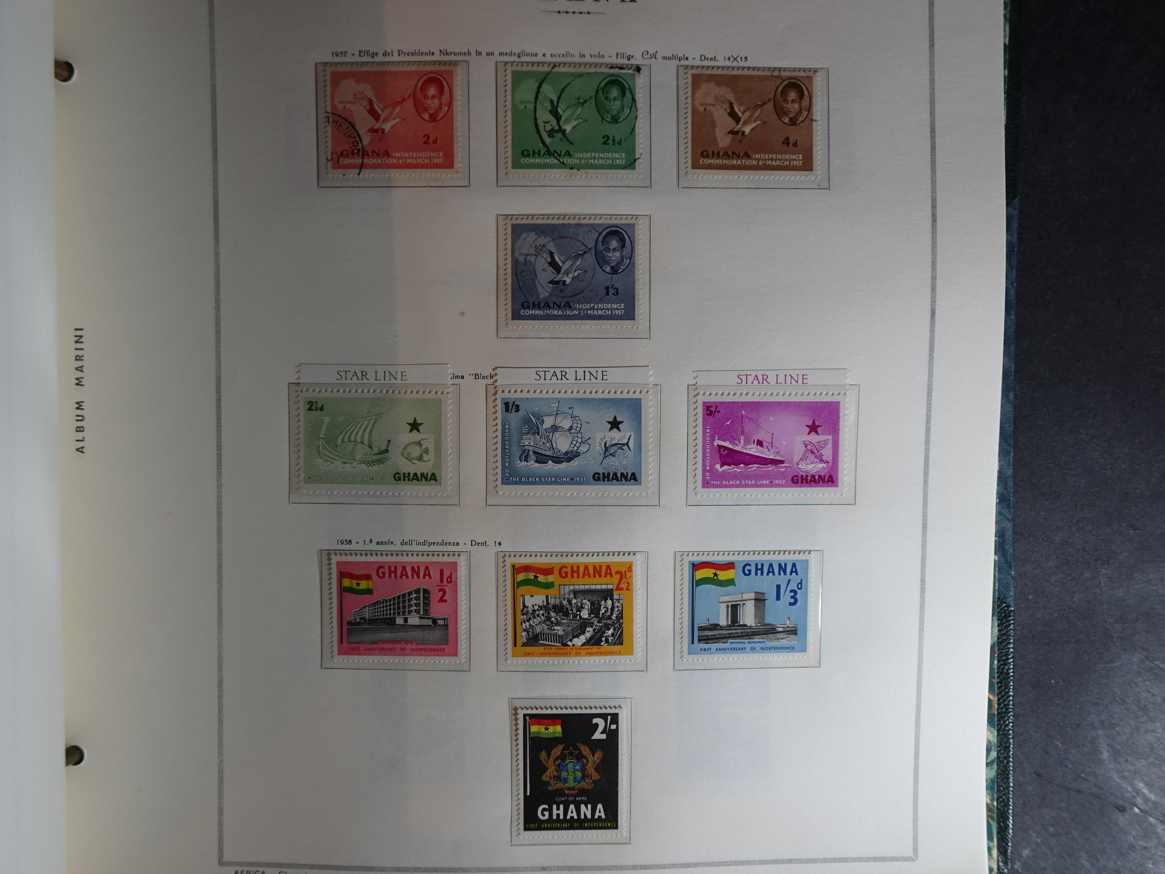 Verzameling in Marini album met Ethiopië, Ghana  Libië, Somalië en Sudan, leuke koop met veel motief. 28