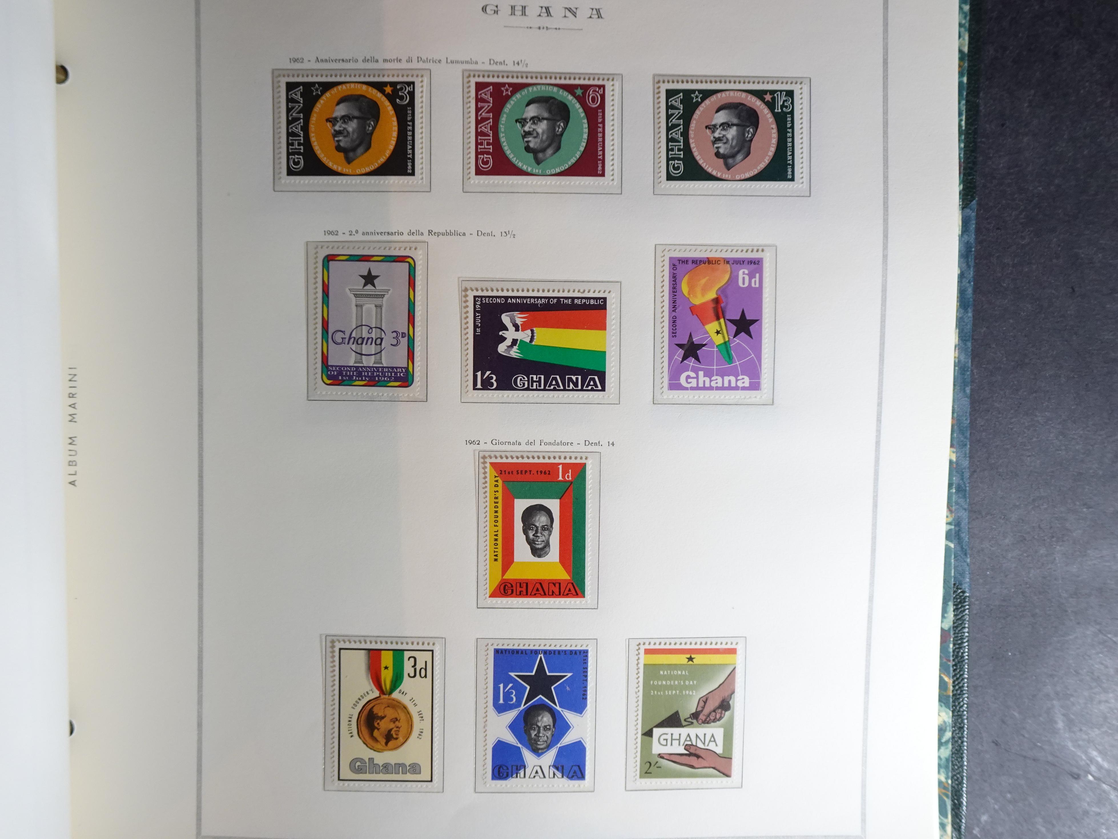 Verzameling in Marini album met Ethiopië, Ghana  Libië, Somalië en Sudan, leuke koop met veel motief. 38