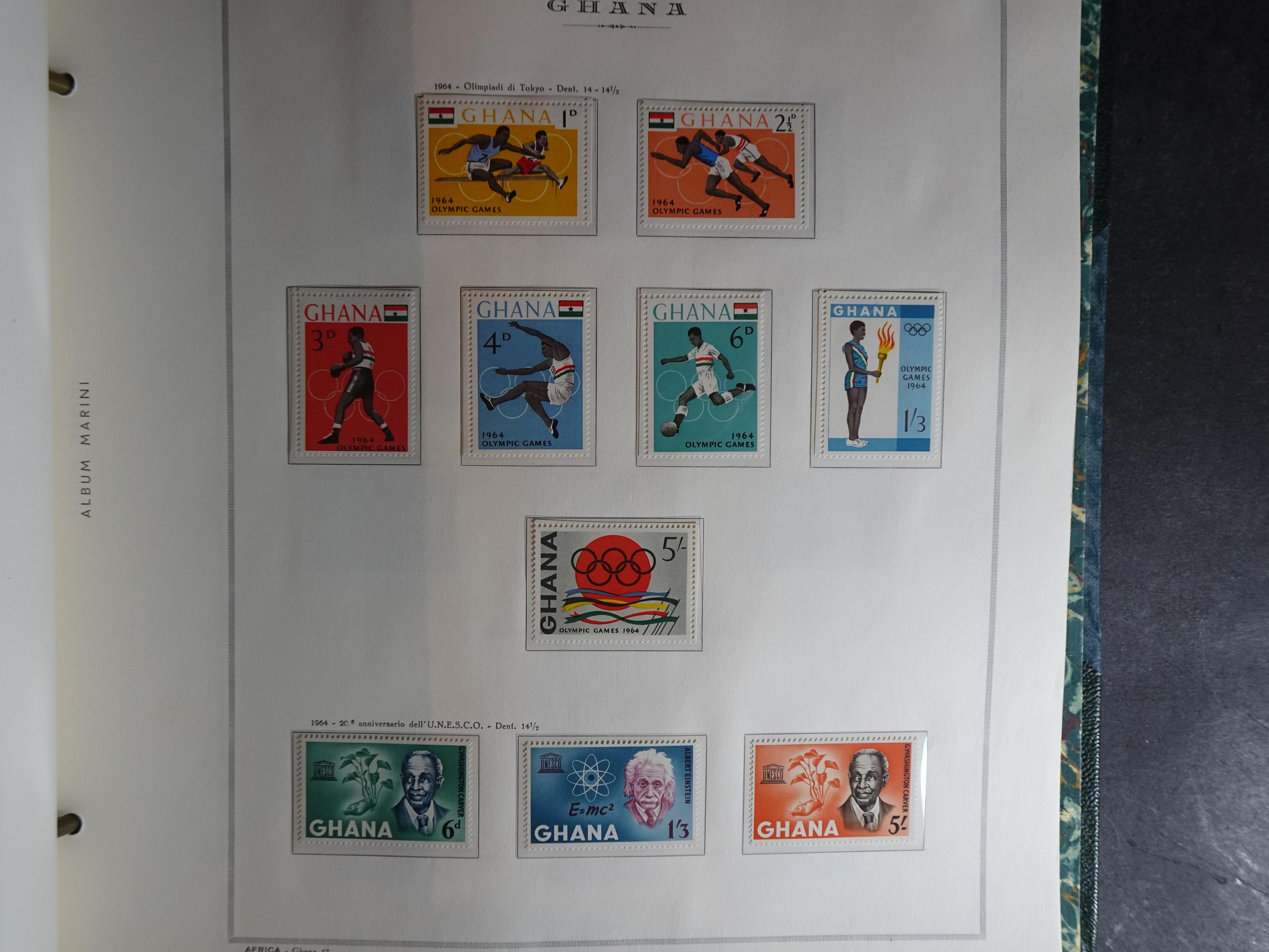 Verzameling in Marini album met Ethiopië, Ghana  Libië, Somalië en Sudan, leuke koop met veel motief. 44