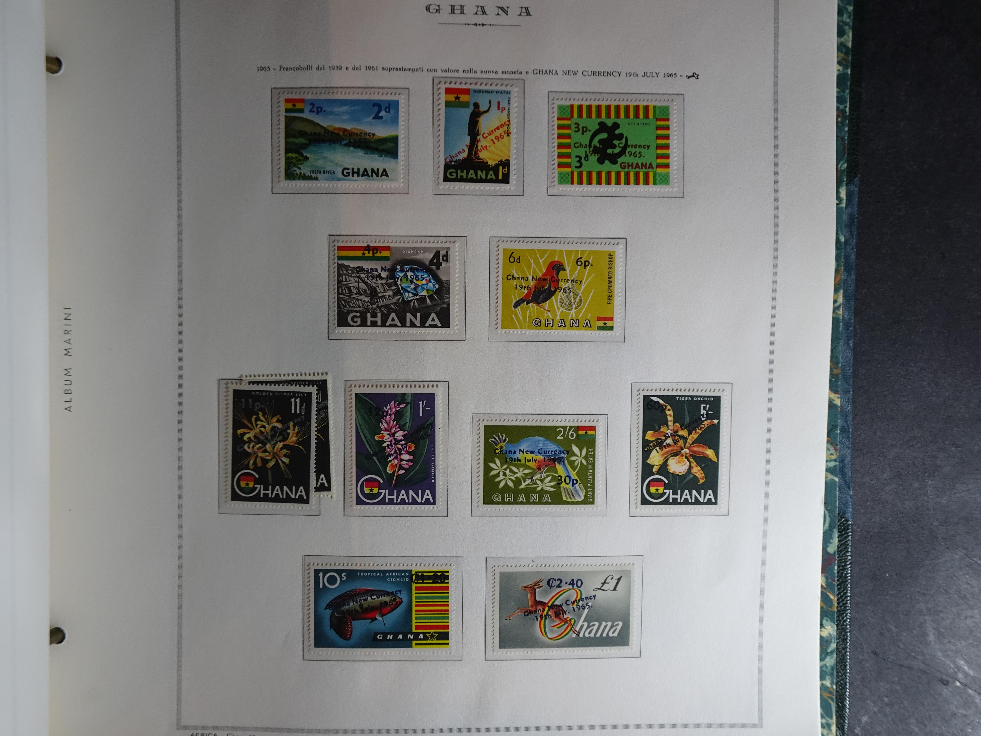 Verzameling in Marini album met Ethiopië, Ghana  Libië, Somalië en Sudan, leuke koop met veel motief. 47