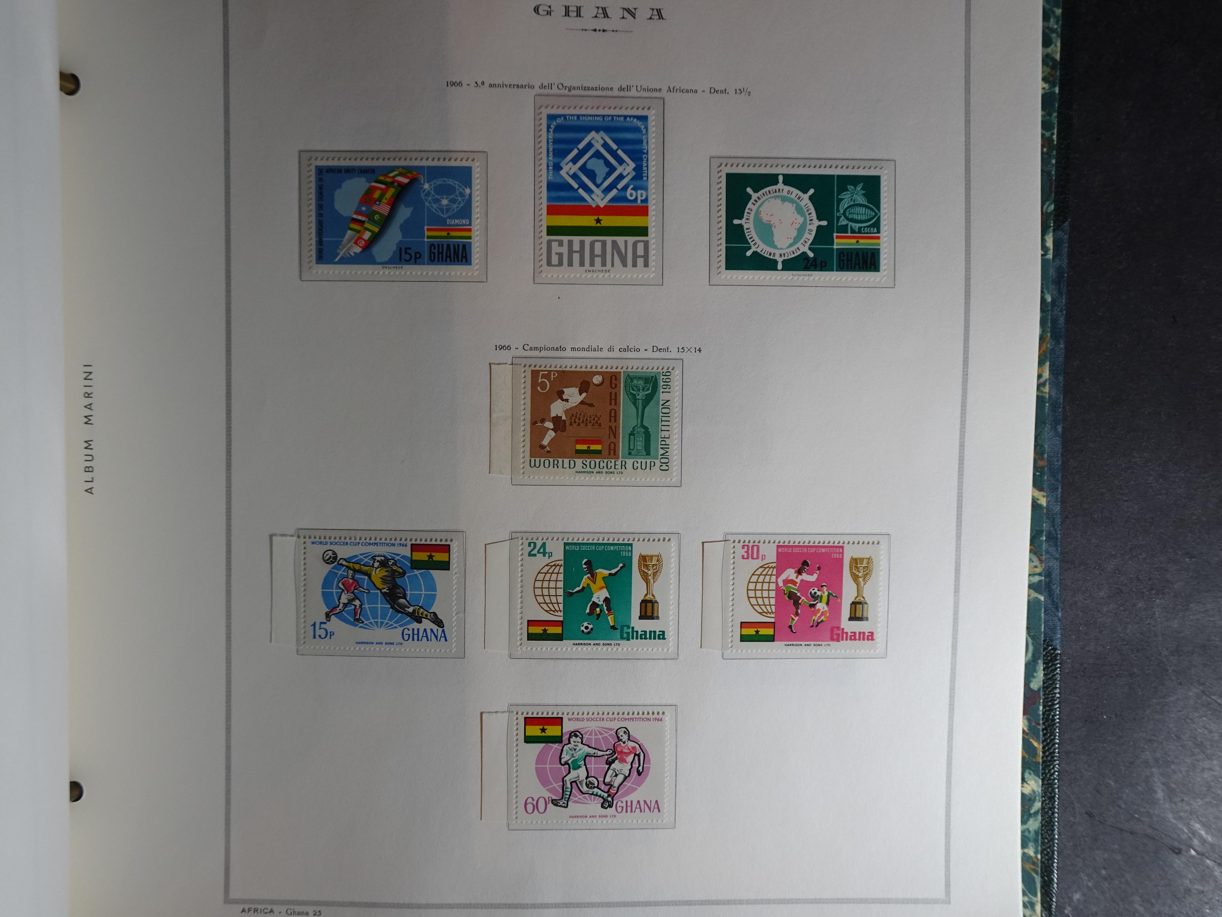 Verzameling in Marini album met Ethiopië, Ghana  Libië, Somalië en Sudan, leuke koop met veel motief. 52