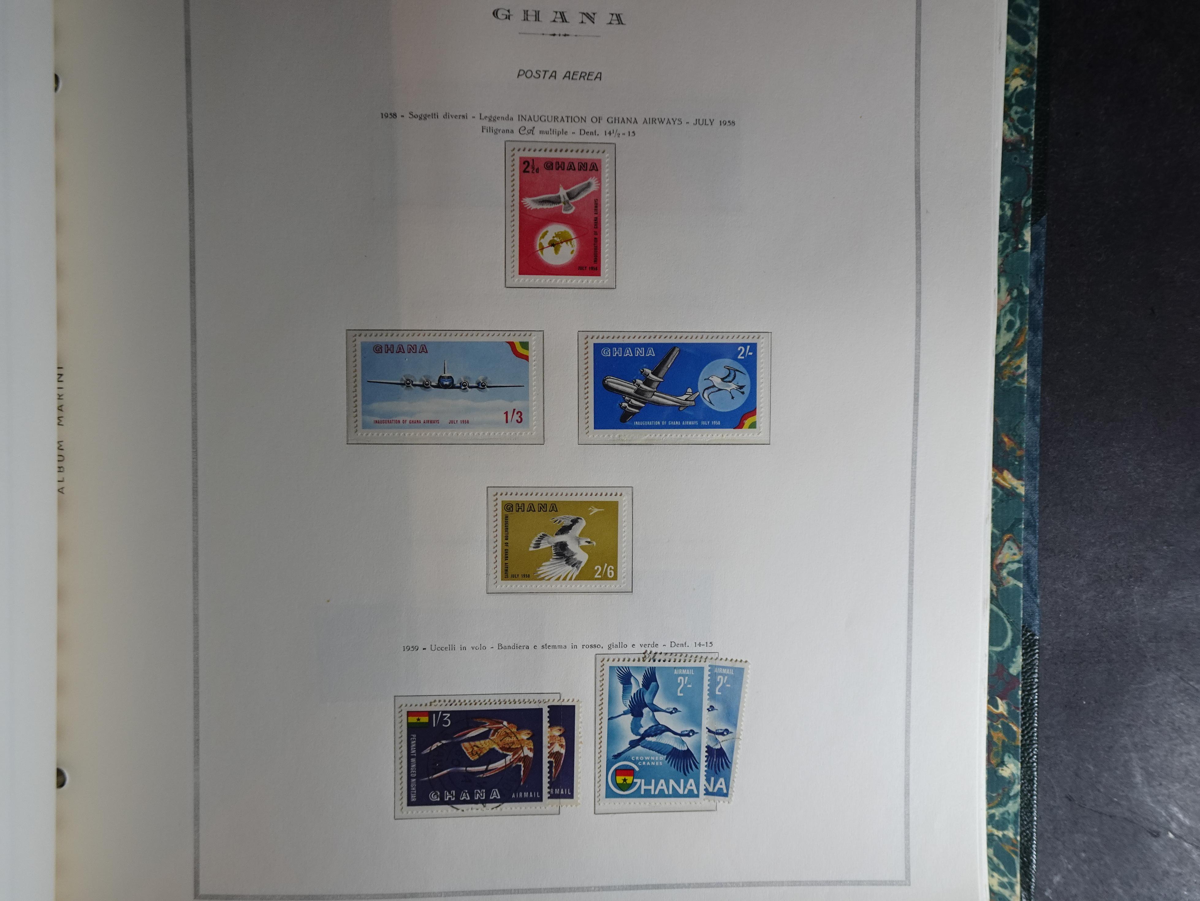 Verzameling in Marini album met Ethiopië, Ghana  Libië, Somalië en Sudan, leuke koop met veel motief. 62