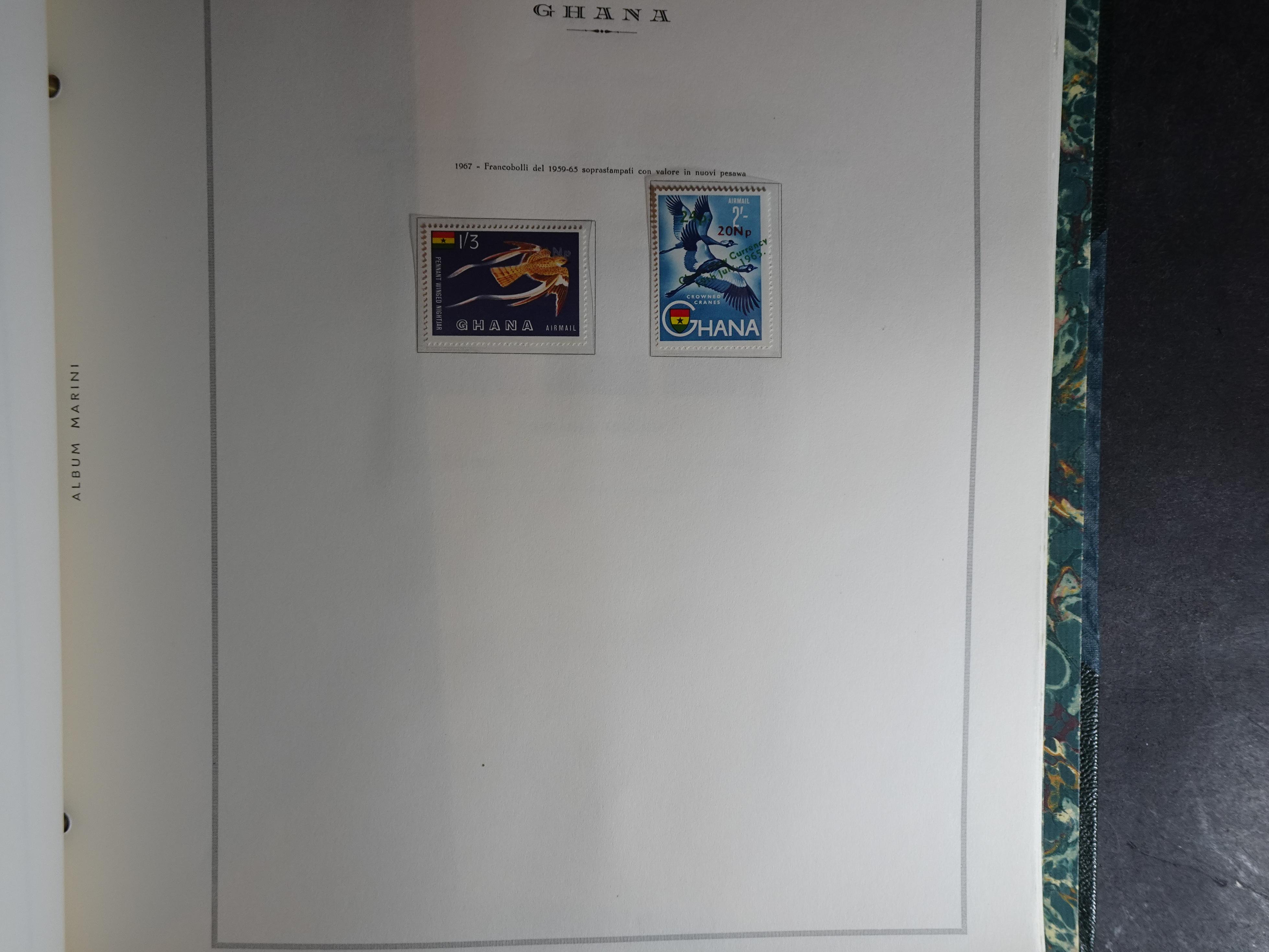 Verzameling in Marini album met Ethiopië, Ghana  Libië, Somalië en Sudan, leuke koop met veel motief. 64