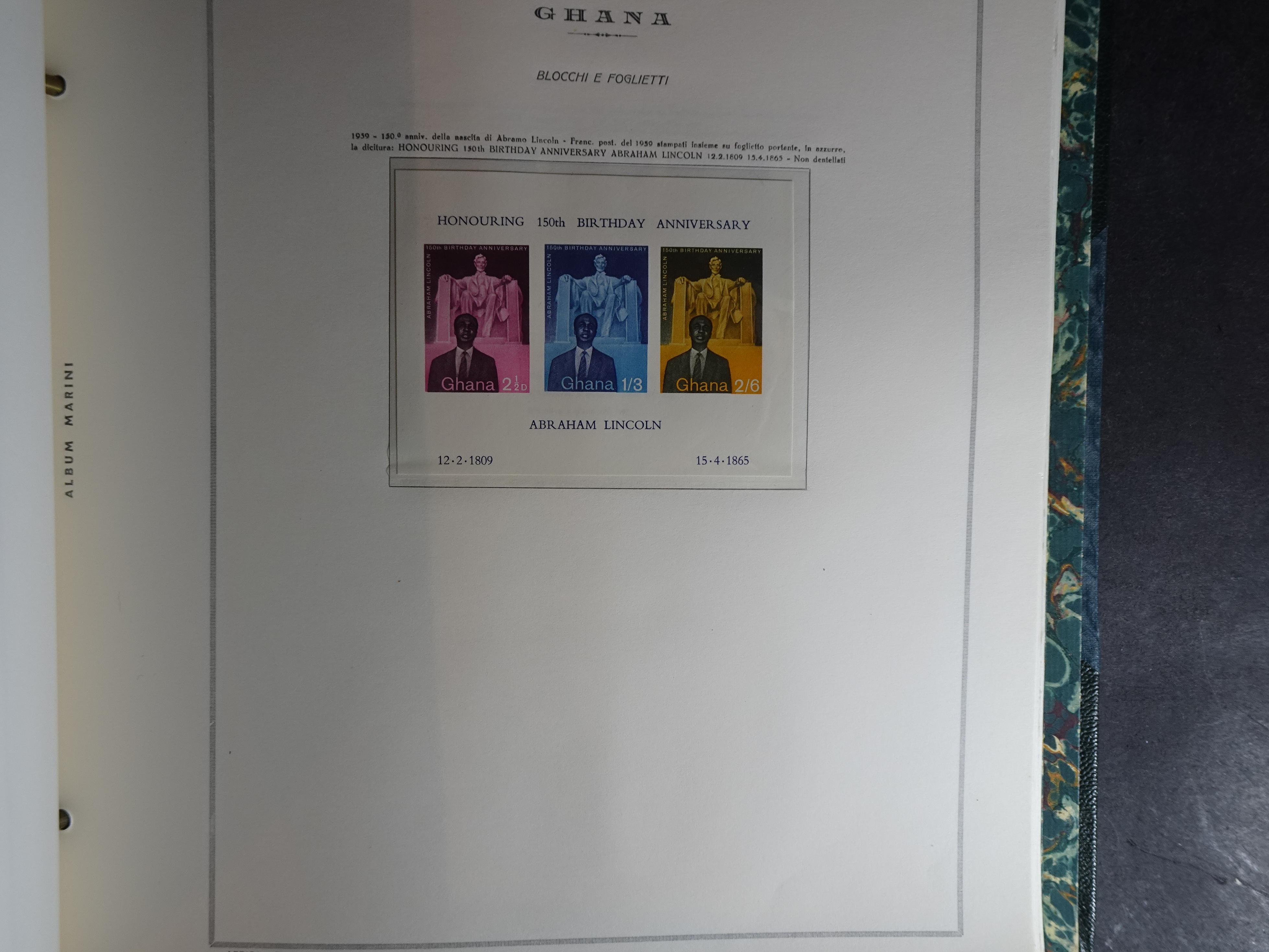 Verzameling in Marini album met Ethiopië, Ghana  Libië, Somalië en Sudan, leuke koop met veel motief. 65