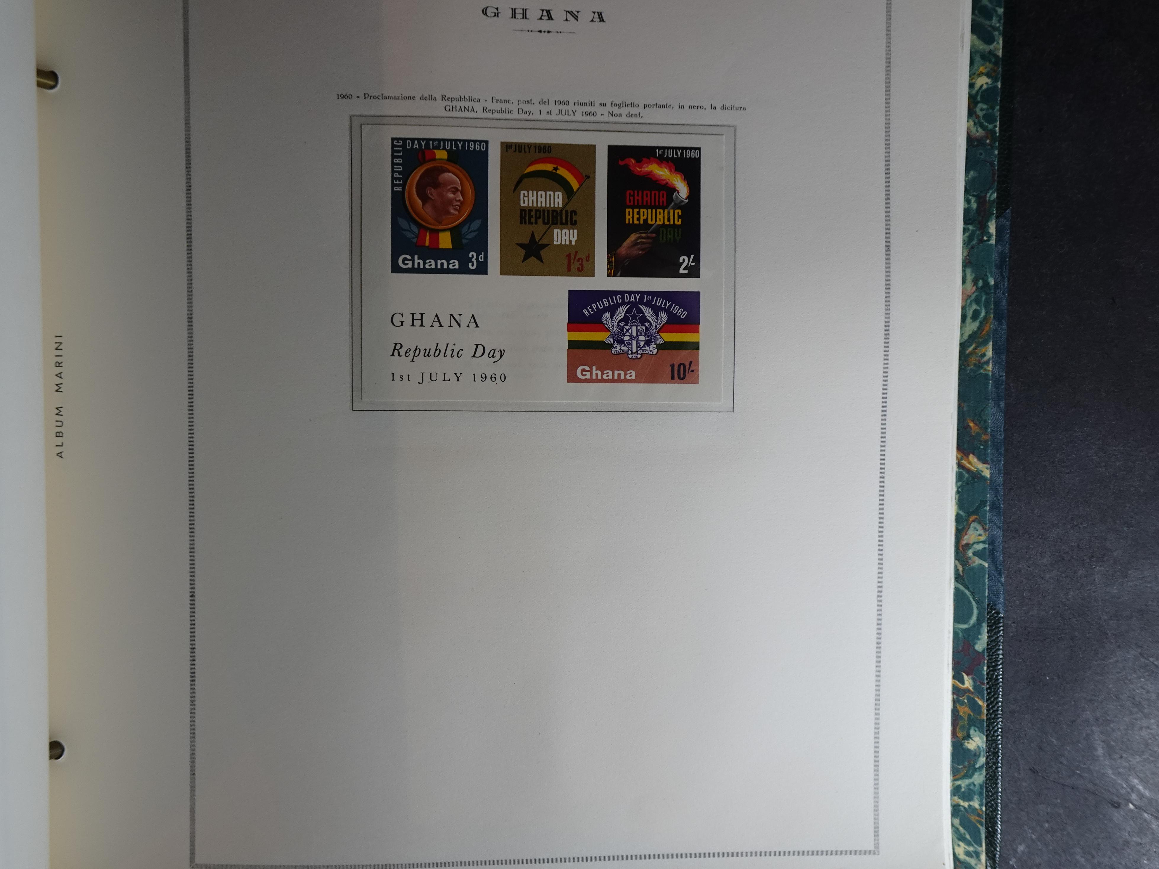 Verzameling in Marini album met Ethiopië, Ghana  Libië, Somalië en Sudan, leuke koop met veel motief. 66