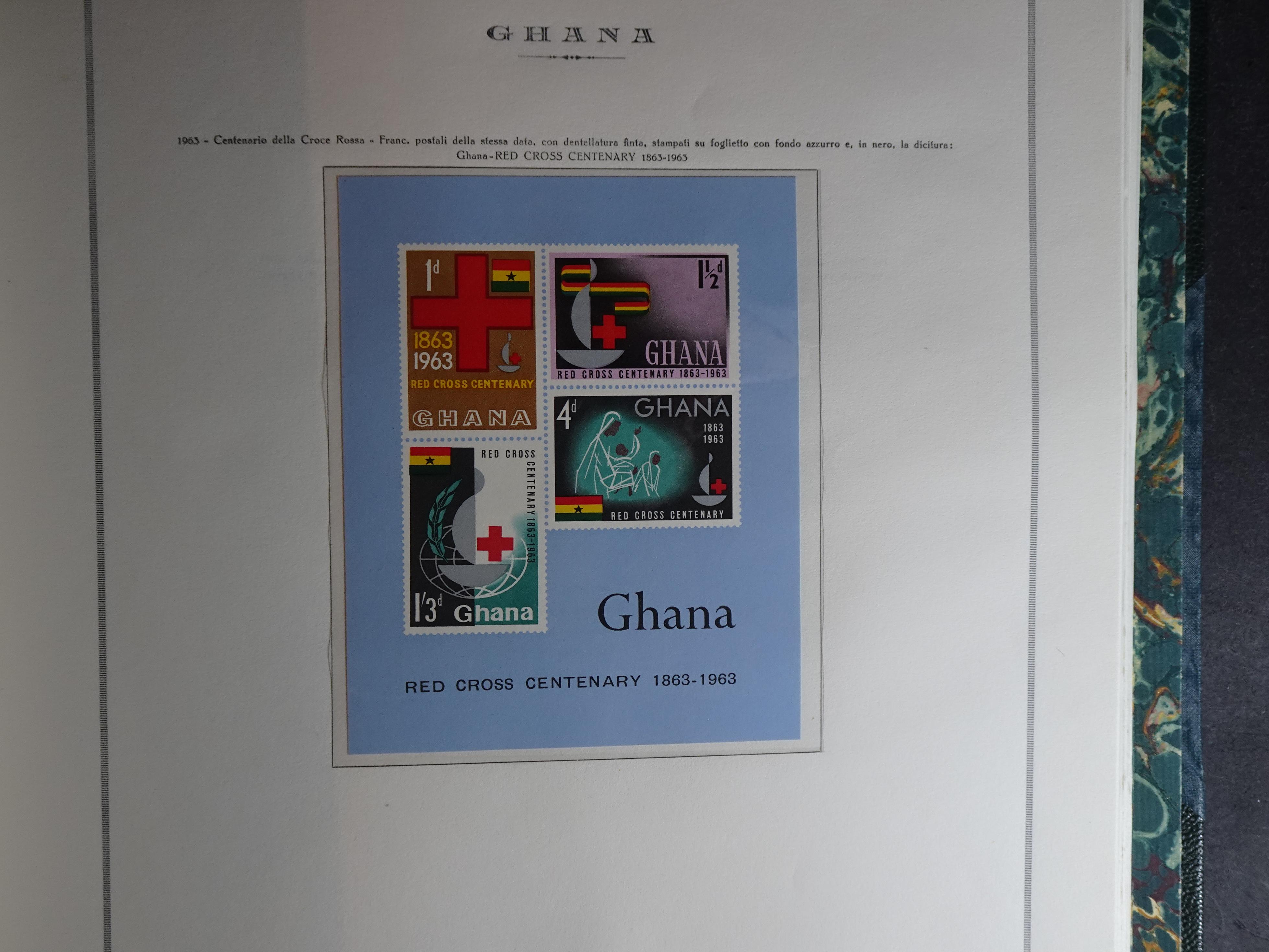 Verzameling in Marini album met Ethiopië, Ghana  Libië, Somalië en Sudan, leuke koop met veel motief. 69