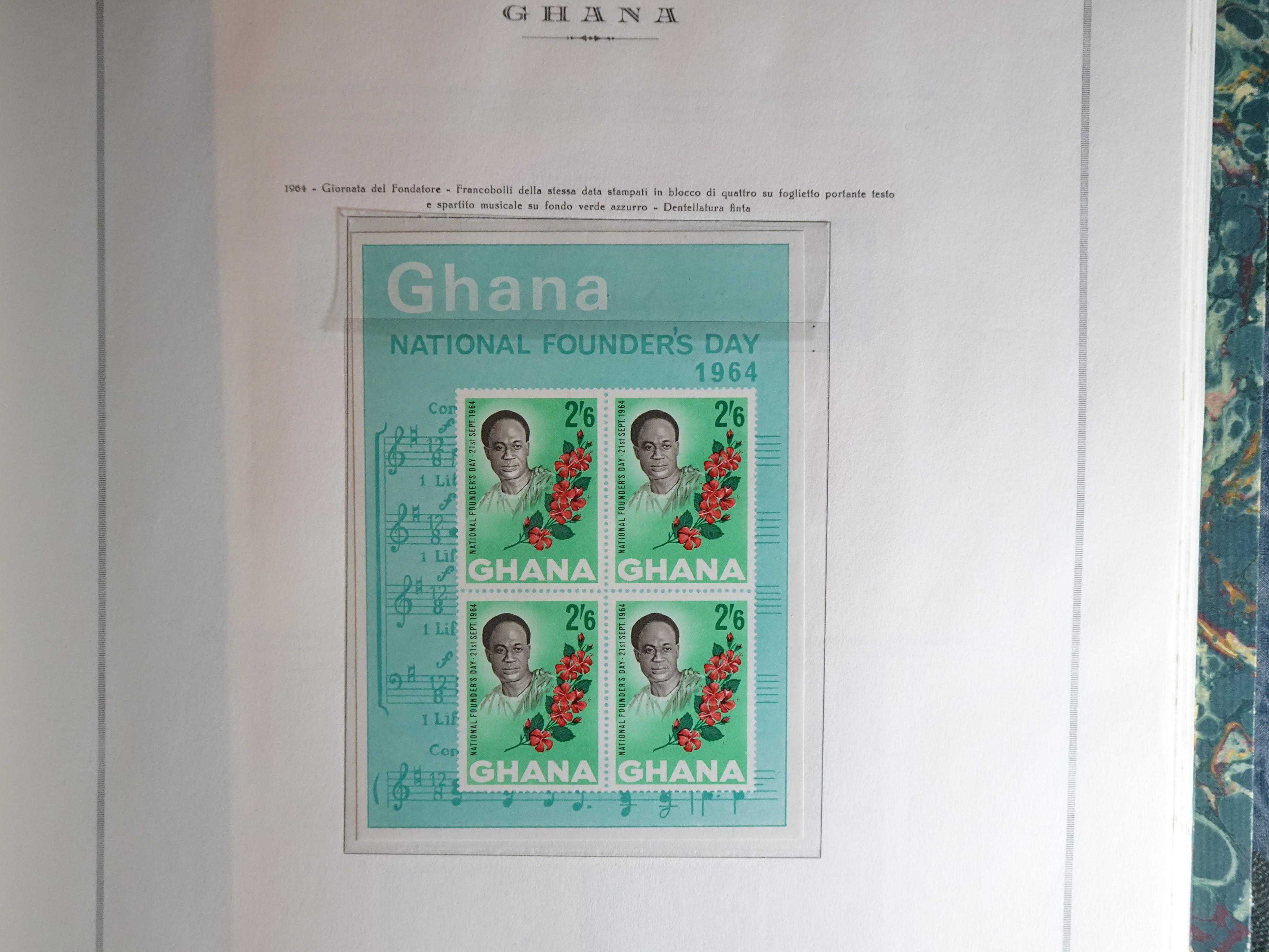 Verzameling in Marini album met Ethiopië, Ghana  Libië, Somalië en Sudan, leuke koop met veel motief. 72