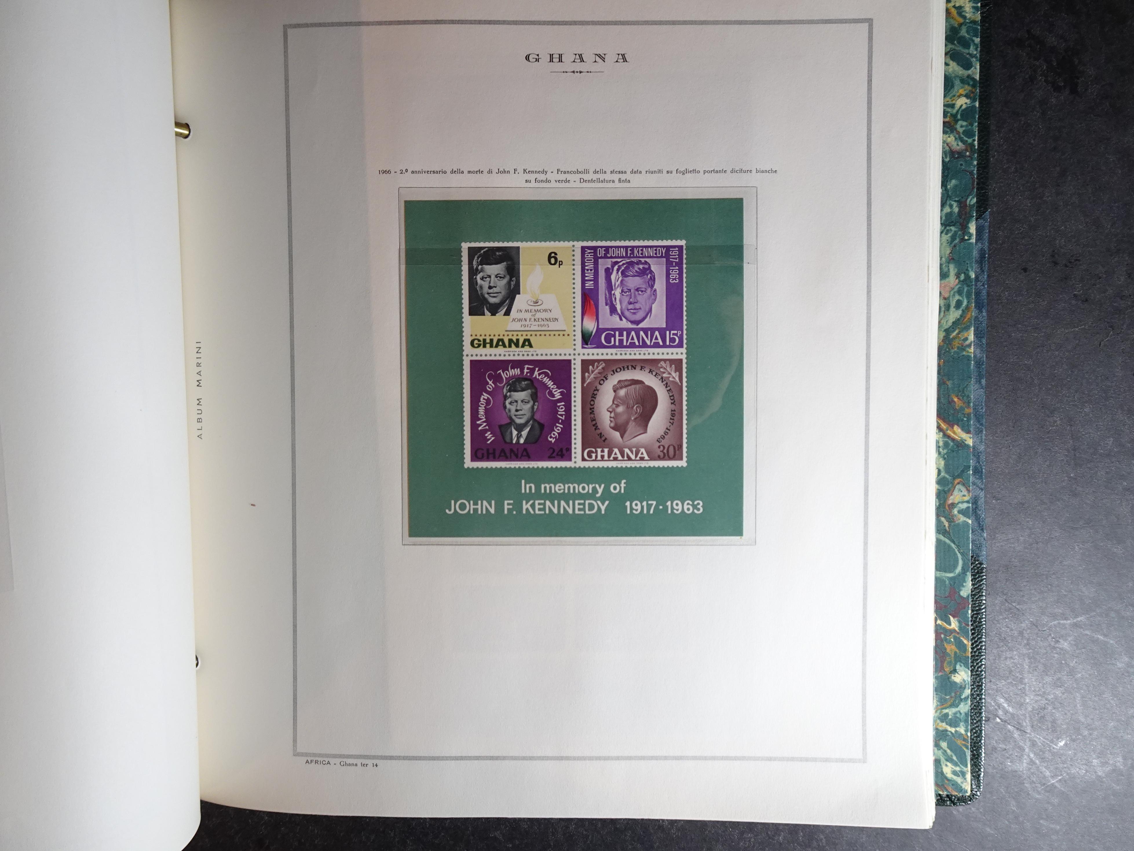 Verzameling in Marini album met Ethiopië, Ghana  Libië, Somalië en Sudan, leuke koop met veel motief. 77