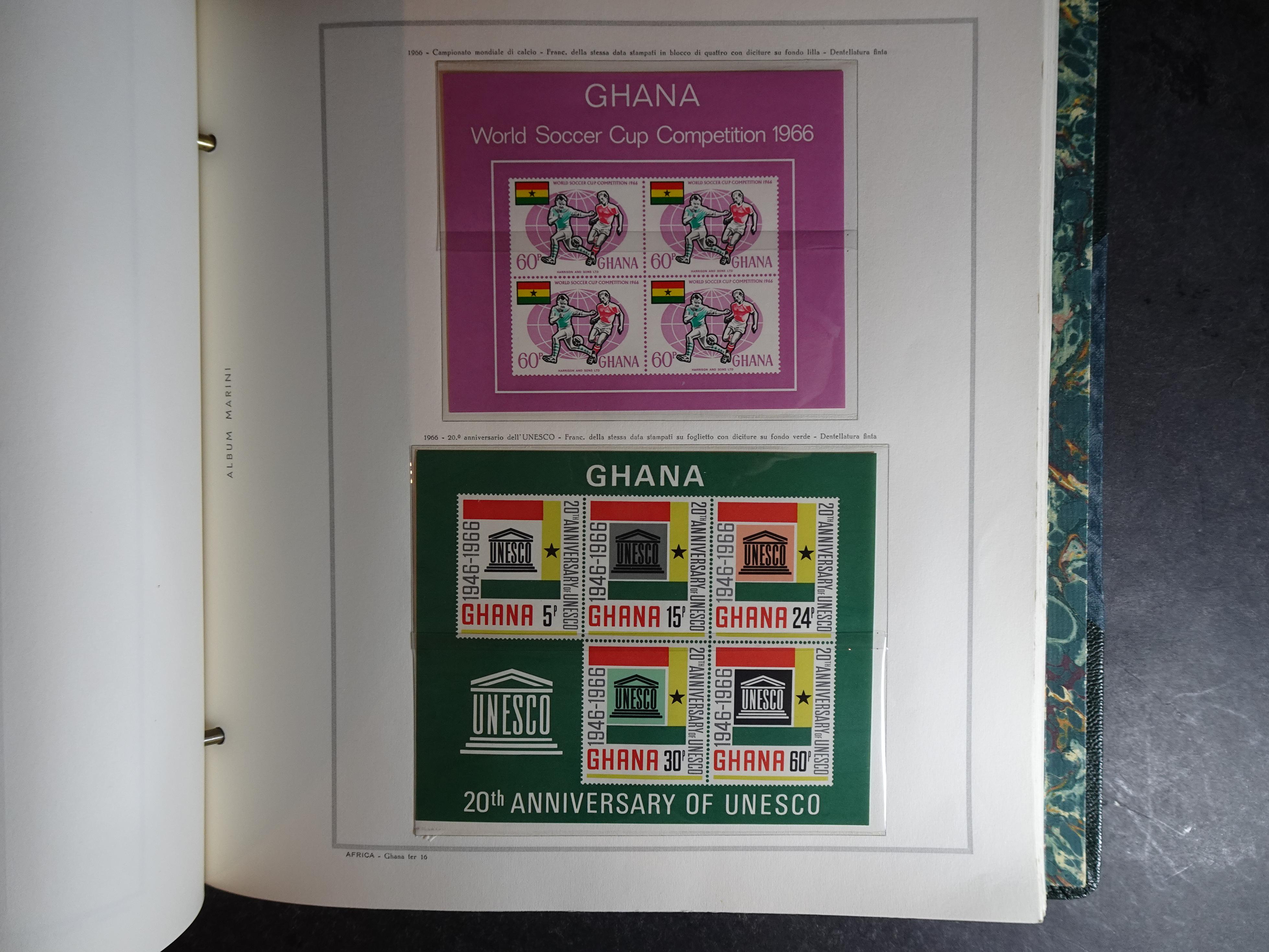 Verzameling in Marini album met Ethiopië, Ghana  Libië, Somalië en Sudan, leuke koop met veel motief. 79