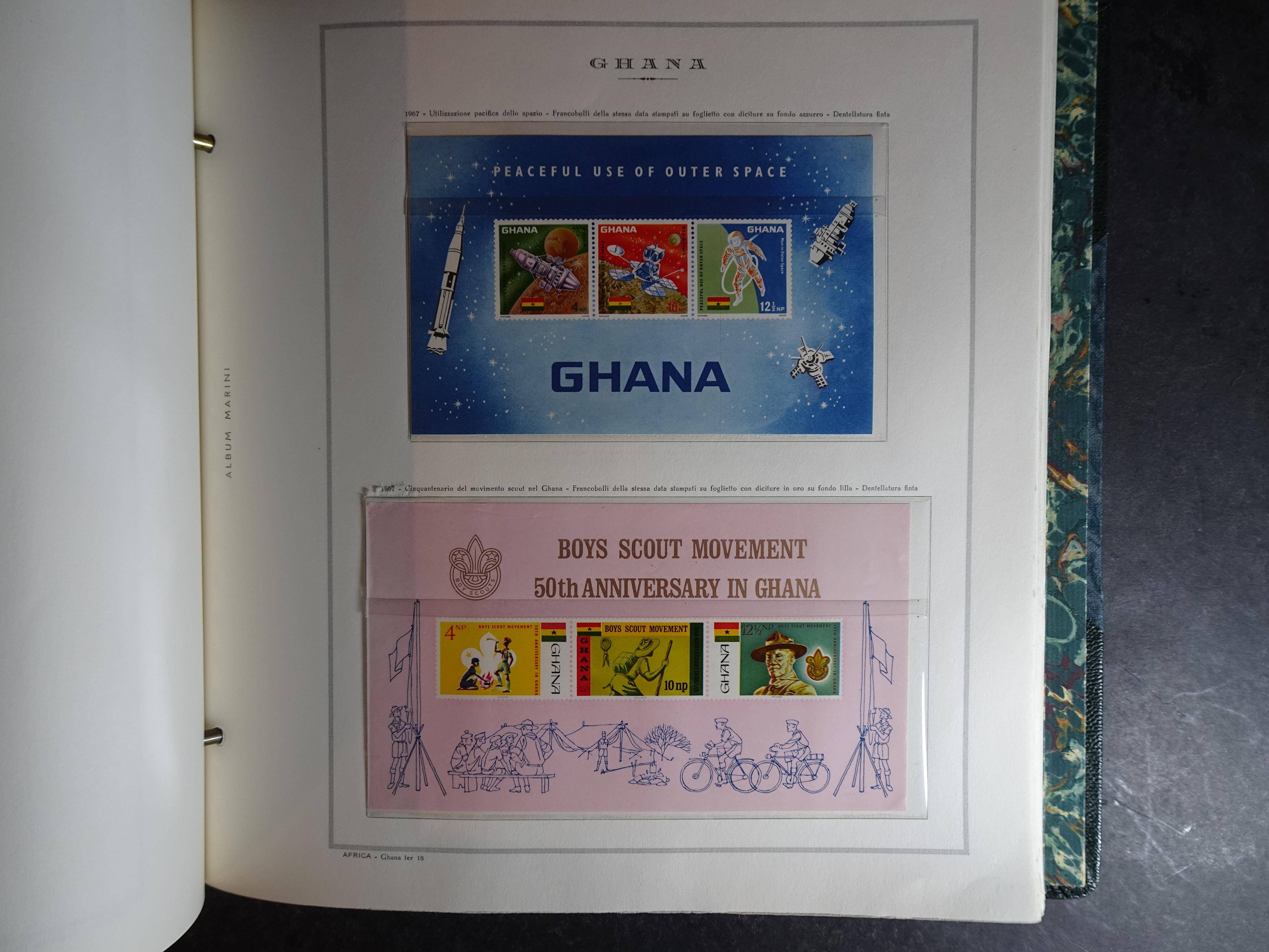 Verzameling in Marini album met Ethiopië, Ghana  Libië, Somalië en Sudan, leuke koop met veel motief. 81