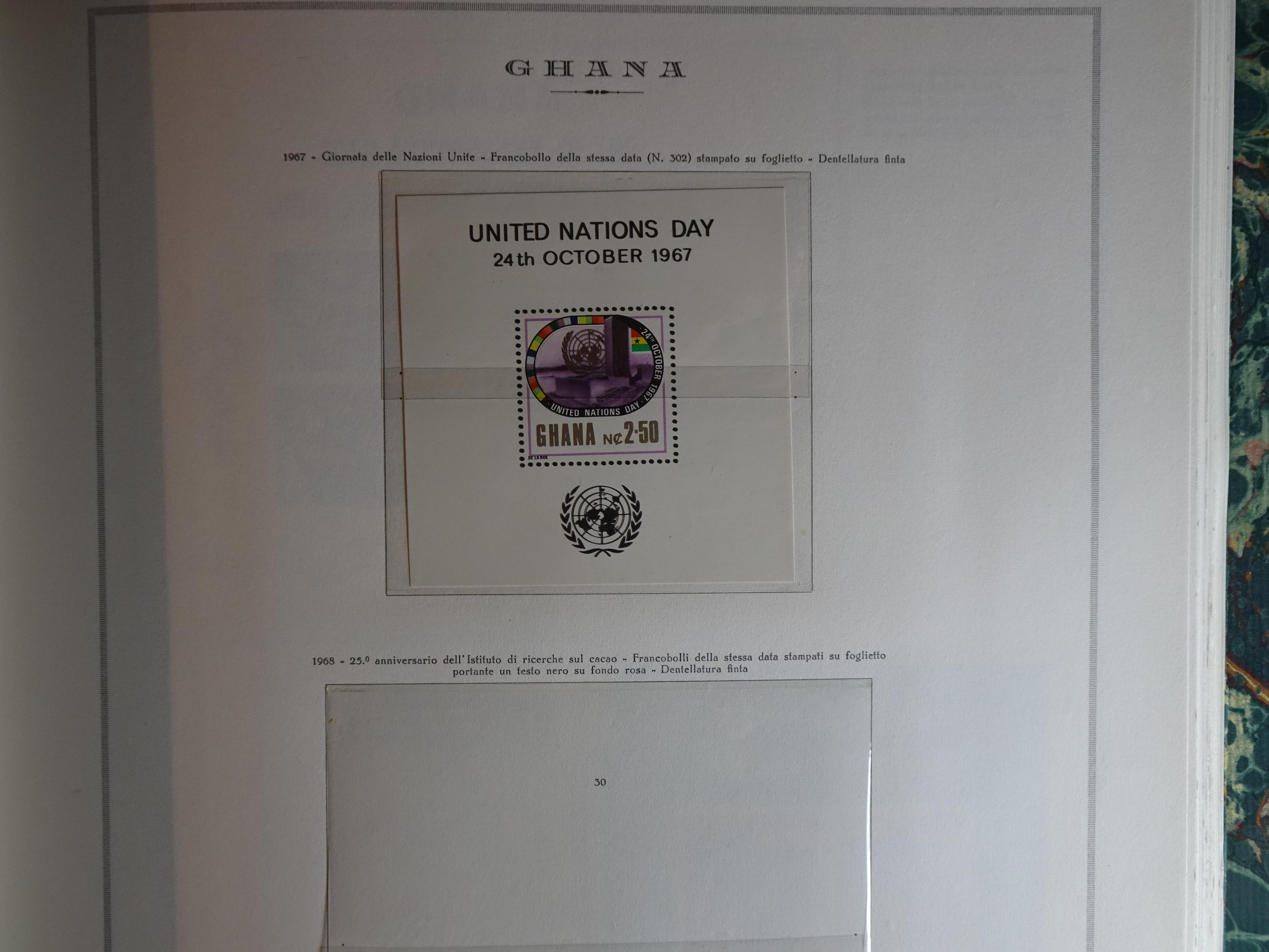 Verzameling in Marini album met Ethiopië, Ghana  Libië, Somalië en Sudan, leuke koop met veel motief. 82