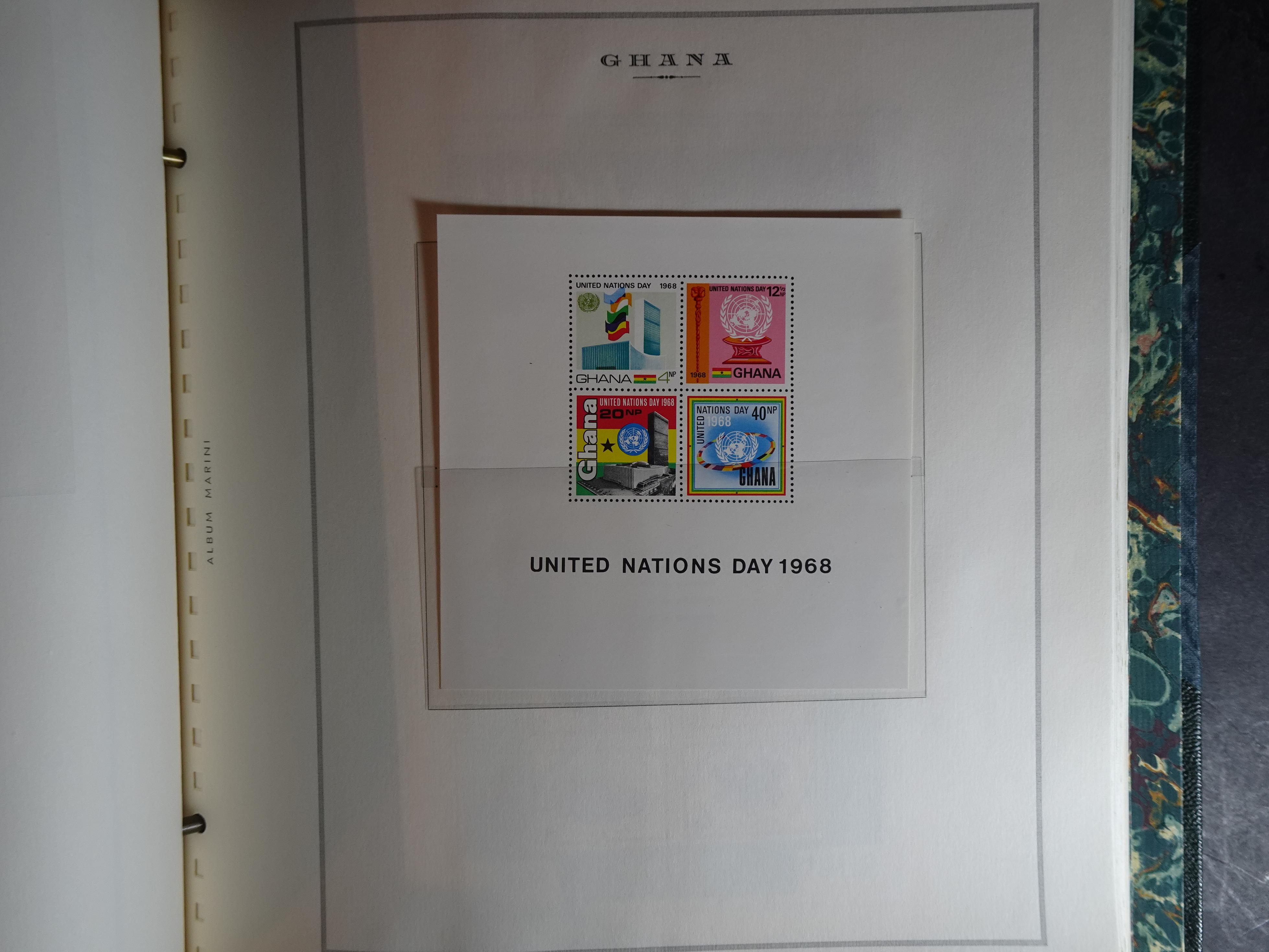 Verzameling in Marini album met Ethiopië, Ghana  Libië, Somalië en Sudan, leuke koop met veel motief. 84