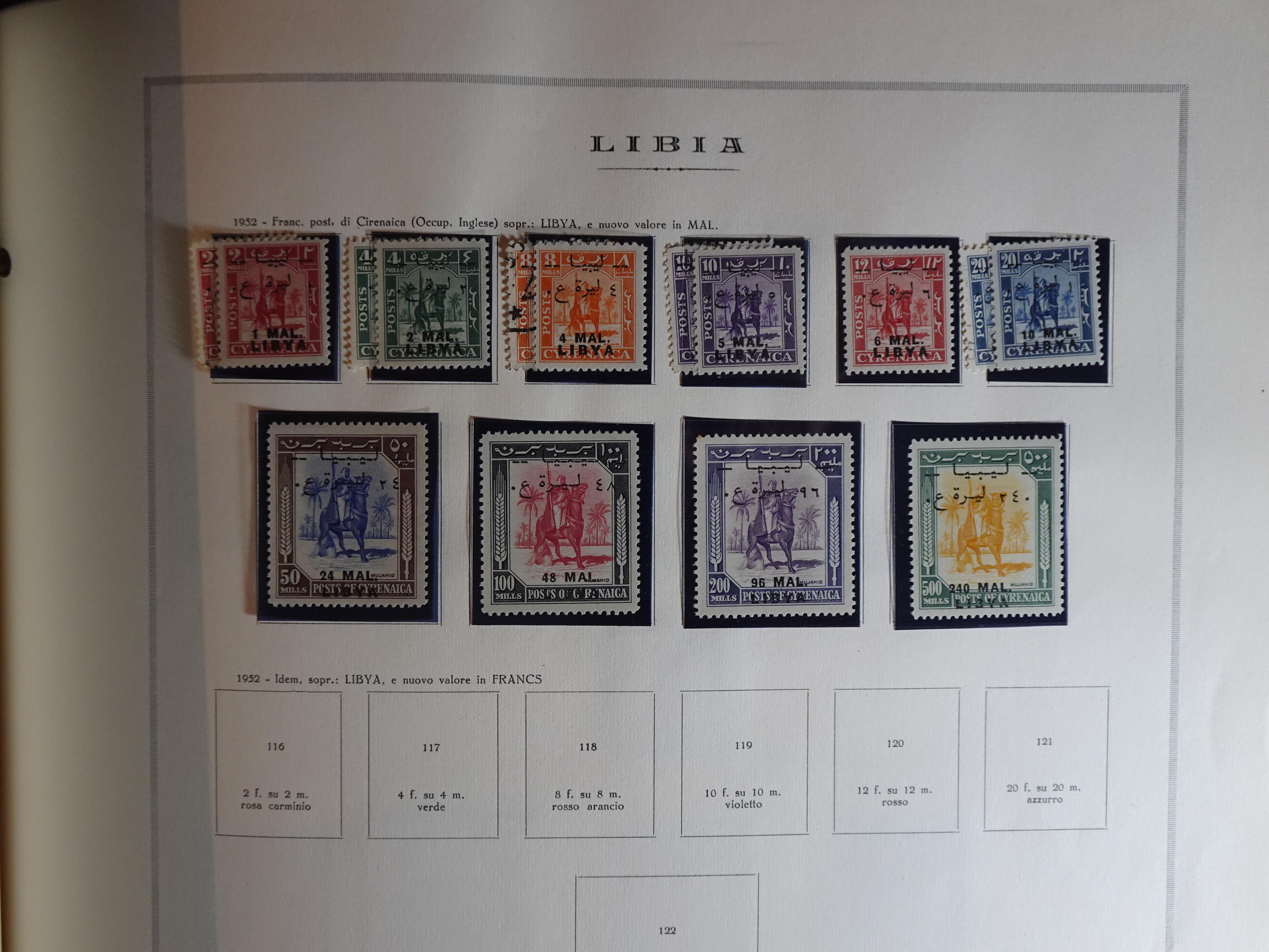 Verzameling in Marini album met Ethiopië, Ghana  Libië, Somalië en Sudan, leuke koop met veel motief. 88