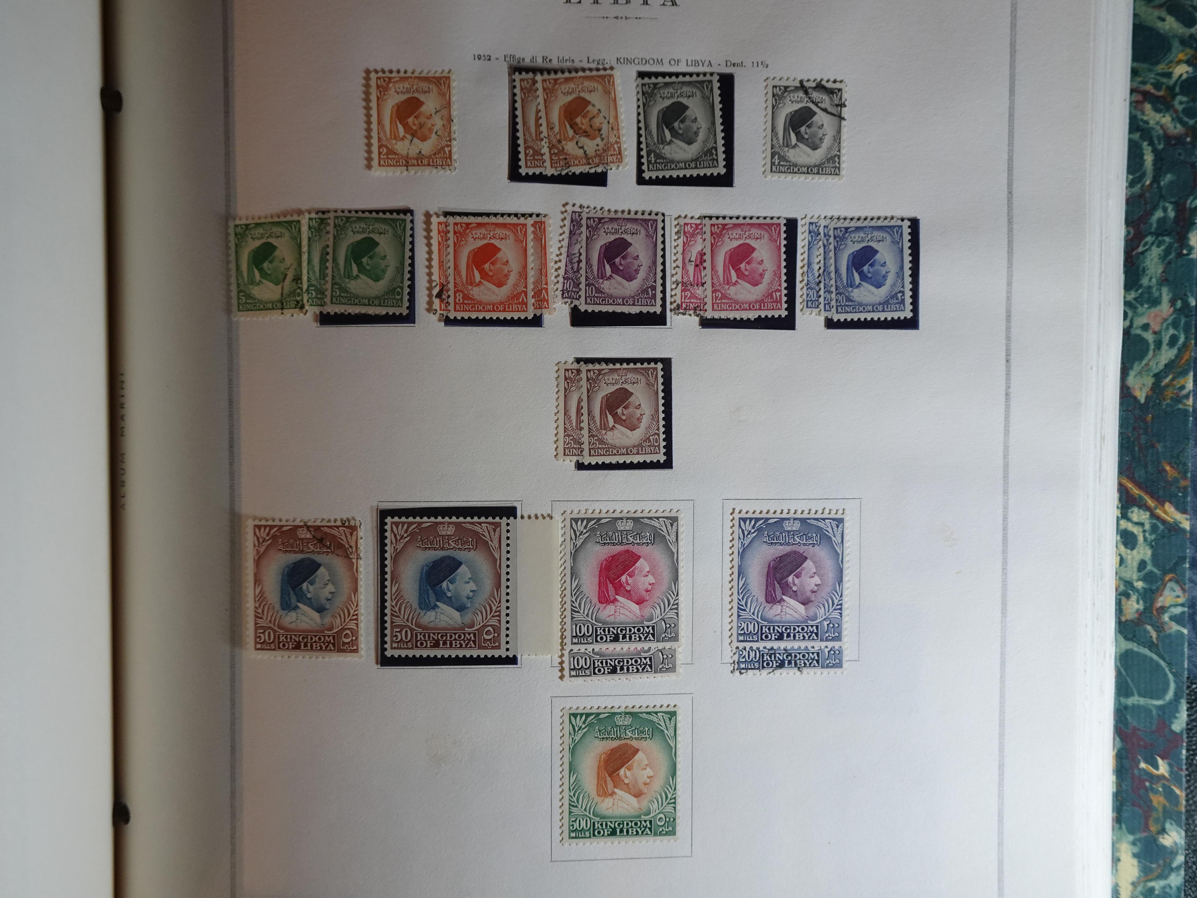 Verzameling in Marini album met Ethiopië, Ghana  Libië, Somalië en Sudan, leuke koop met veel motief. 89