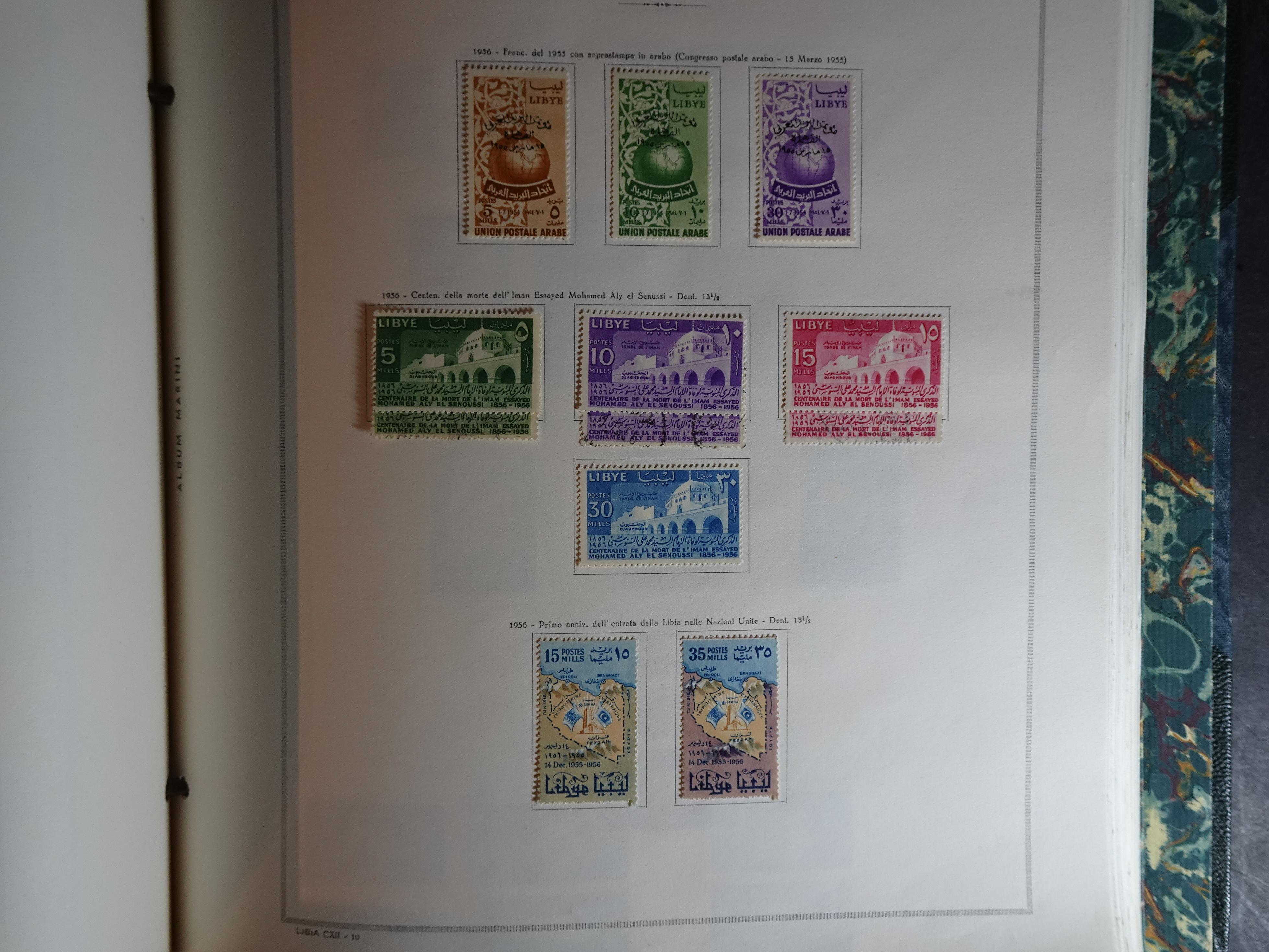 Verzameling in Marini album met Ethiopië, Ghana  Libië, Somalië en Sudan, leuke koop met veel motief. 91