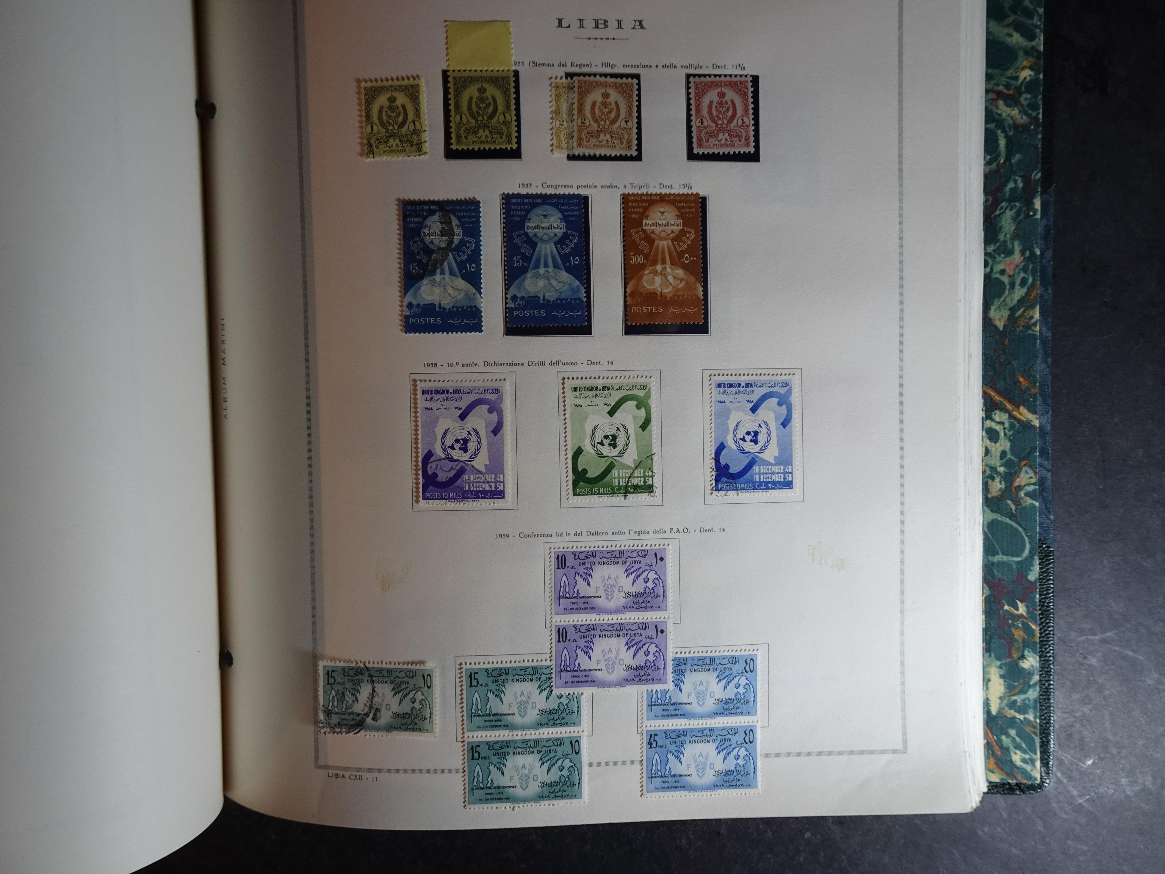 Verzameling in Marini album met Ethiopië, Ghana  Libië, Somalië en Sudan, leuke koop met veel motief. 92