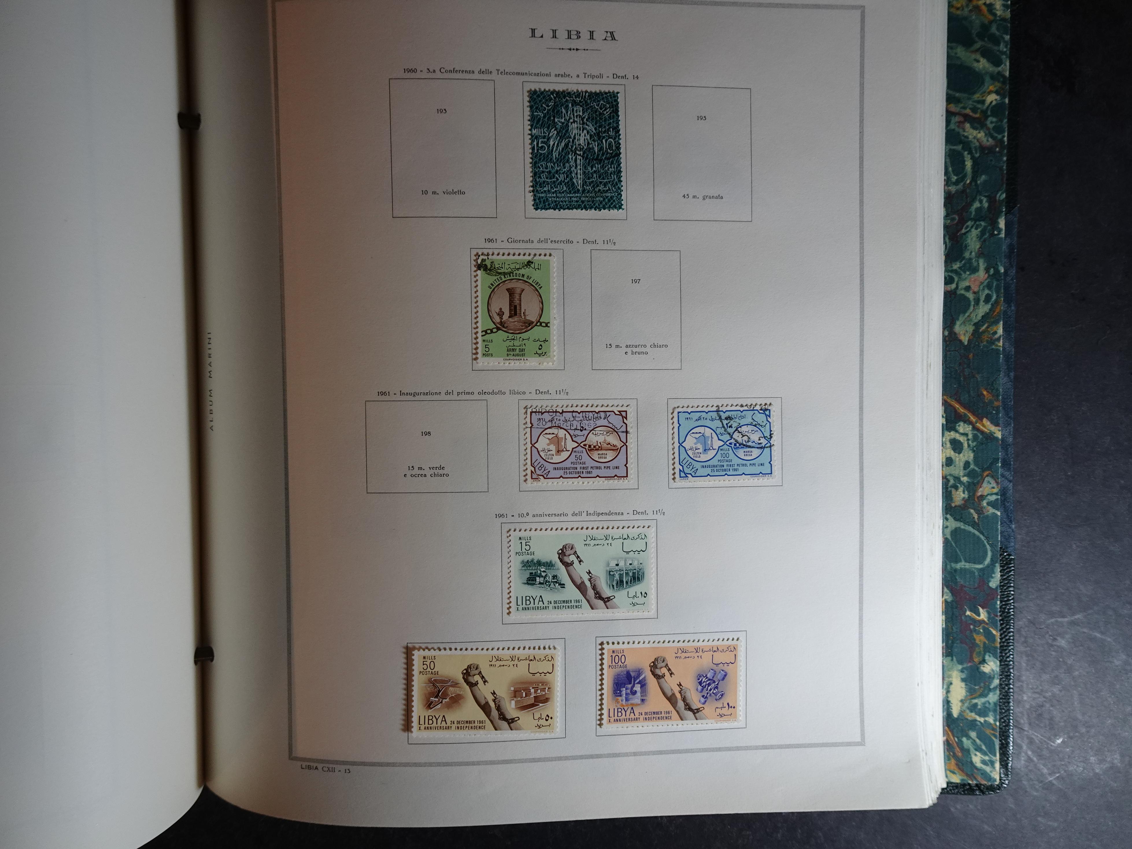 Verzameling in Marini album met Ethiopië, Ghana  Libië, Somalië en Sudan, leuke koop met veel motief. 94