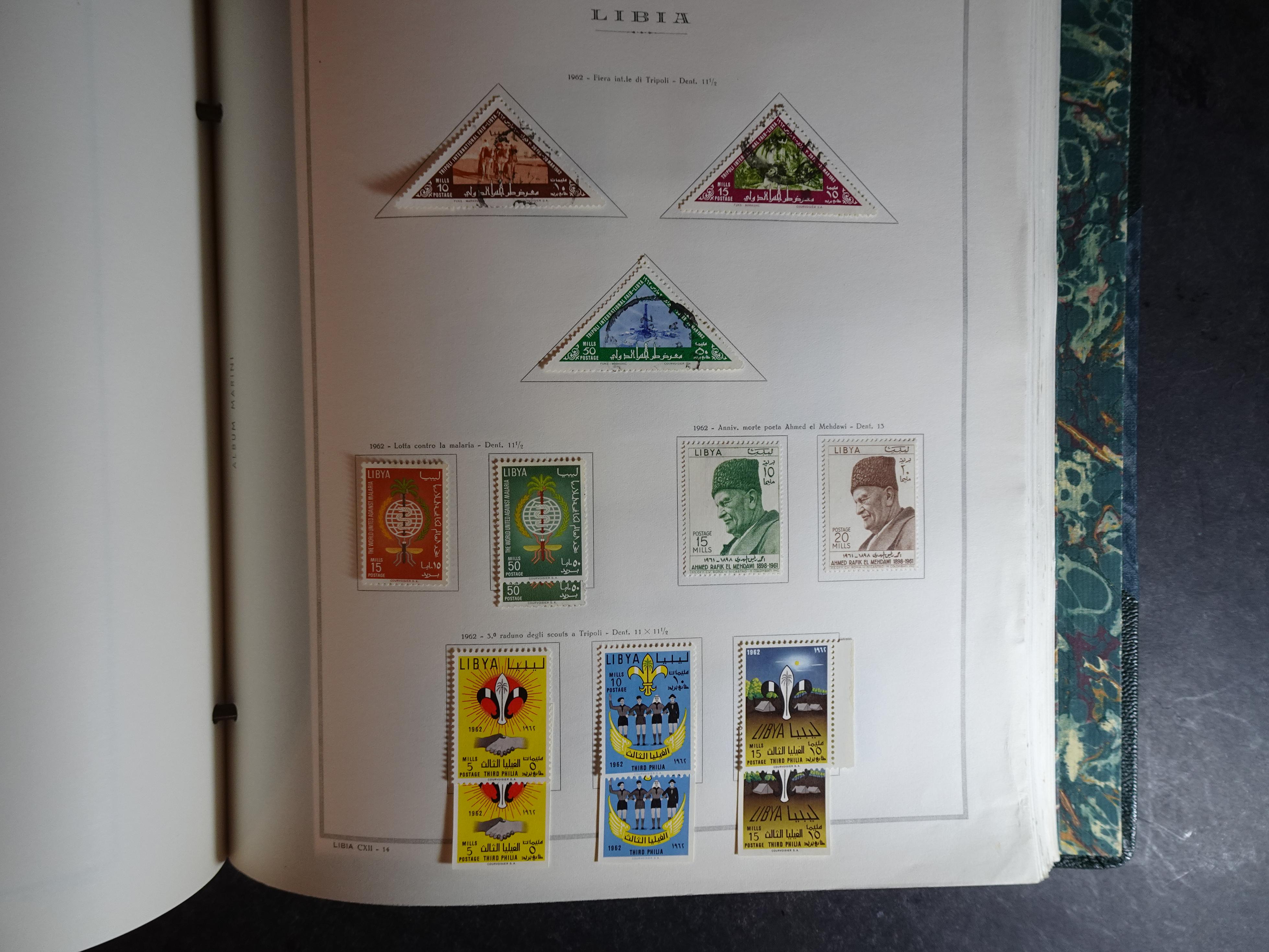 Verzameling in Marini album met Ethiopië, Ghana  Libië, Somalië en Sudan, leuke koop met veel motief. 95